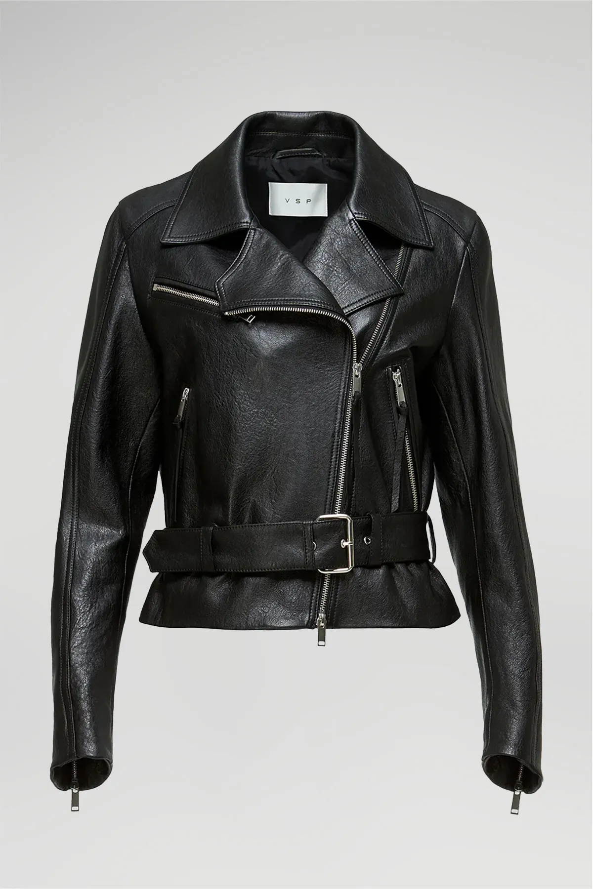 Amelia - Black Leather Jacket - Image 4