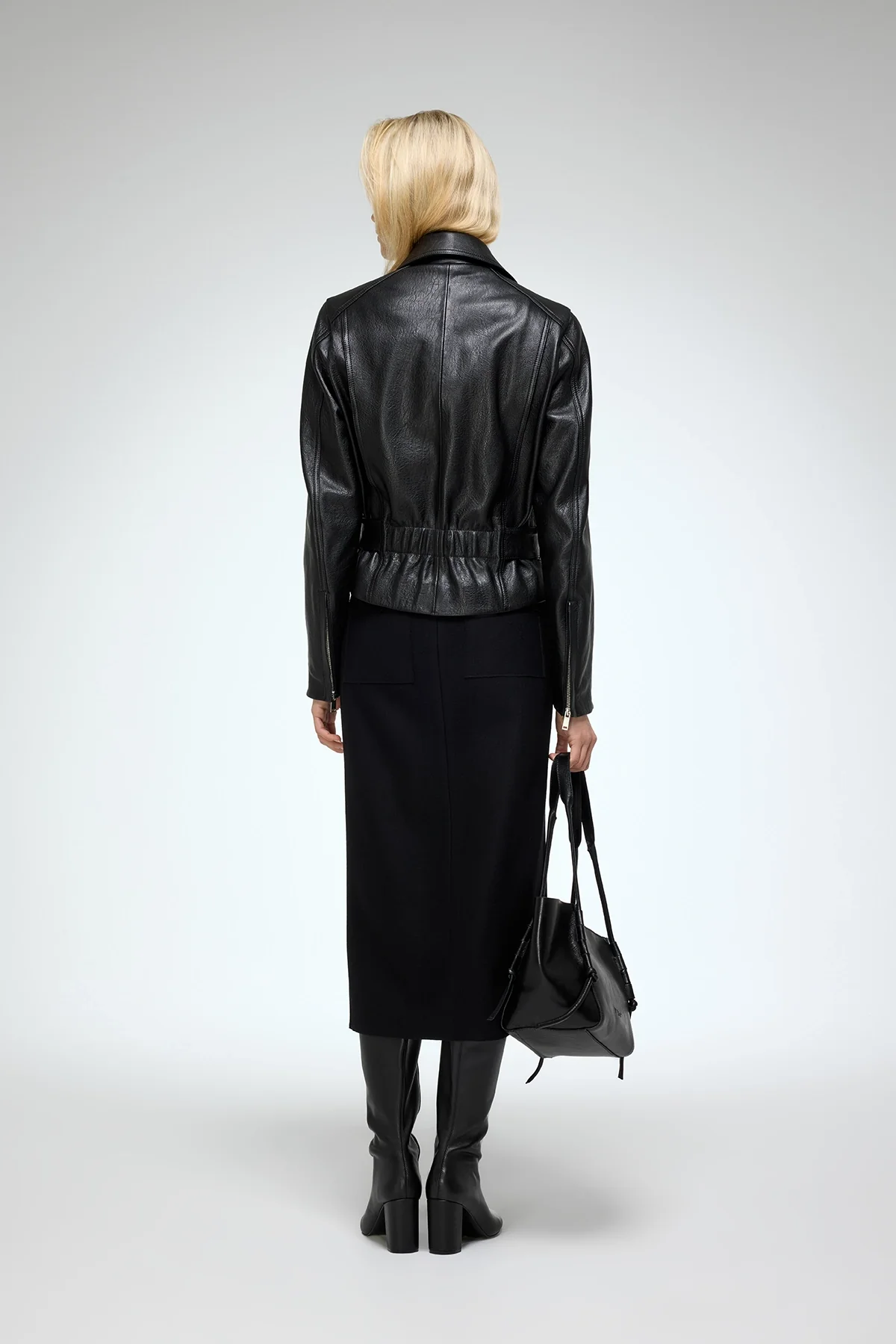 Amelia - Black Leather Jacket - Image 5