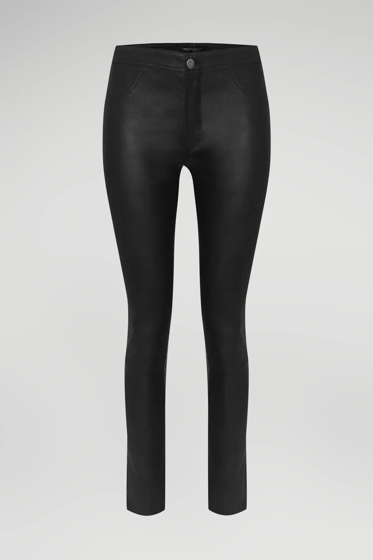 Anais - Black Leather Pant - Image 3