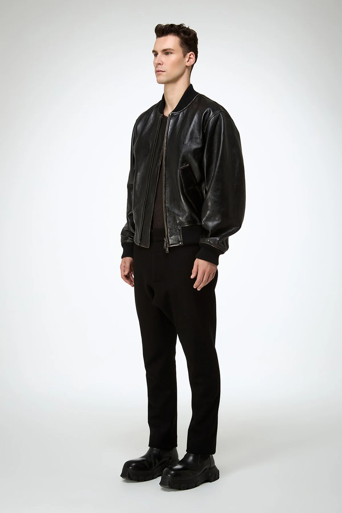 Antonio - Black Leather Jacket - Image 3