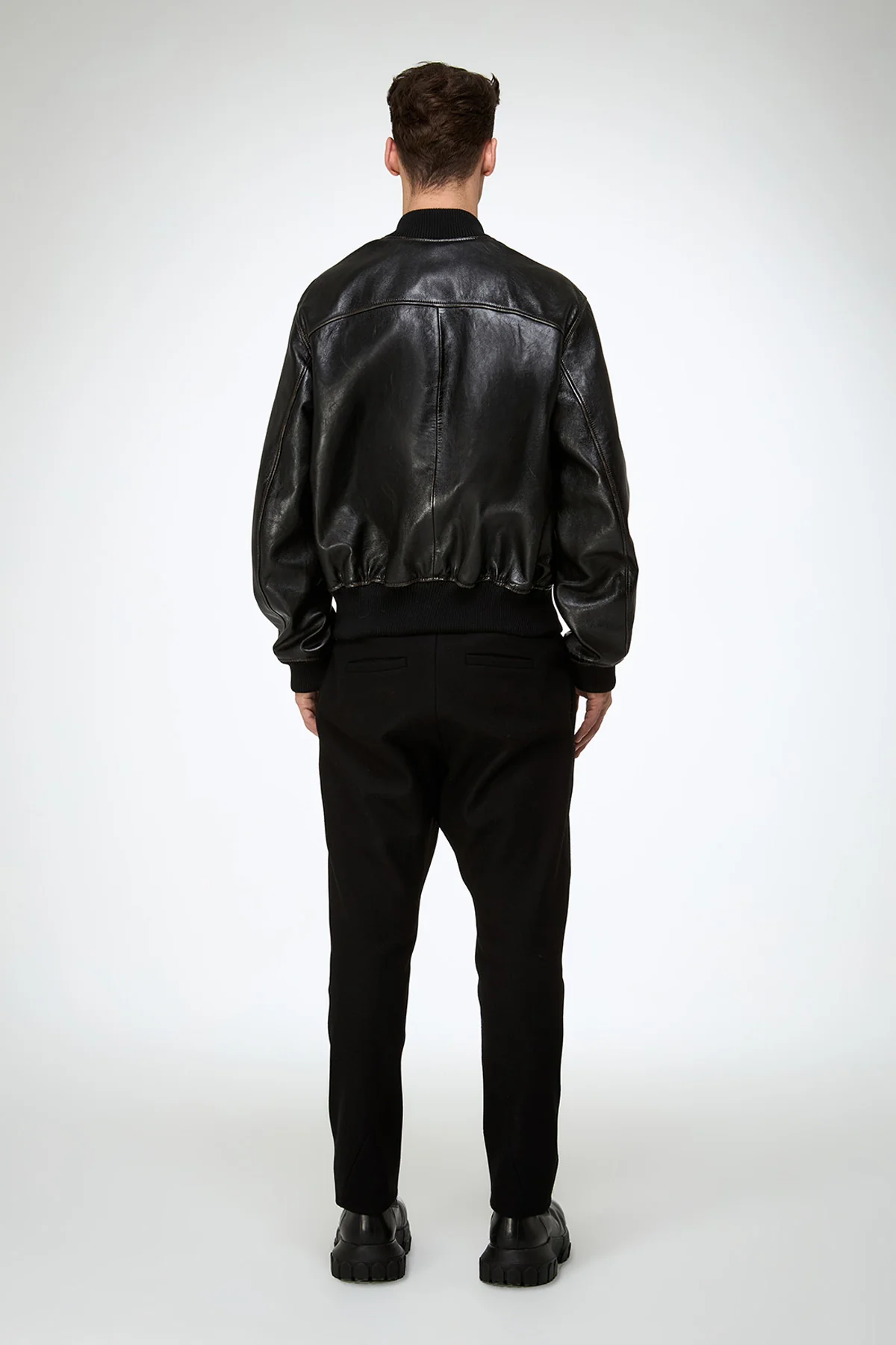 Antonio - Black Leather Jacket - Image 6