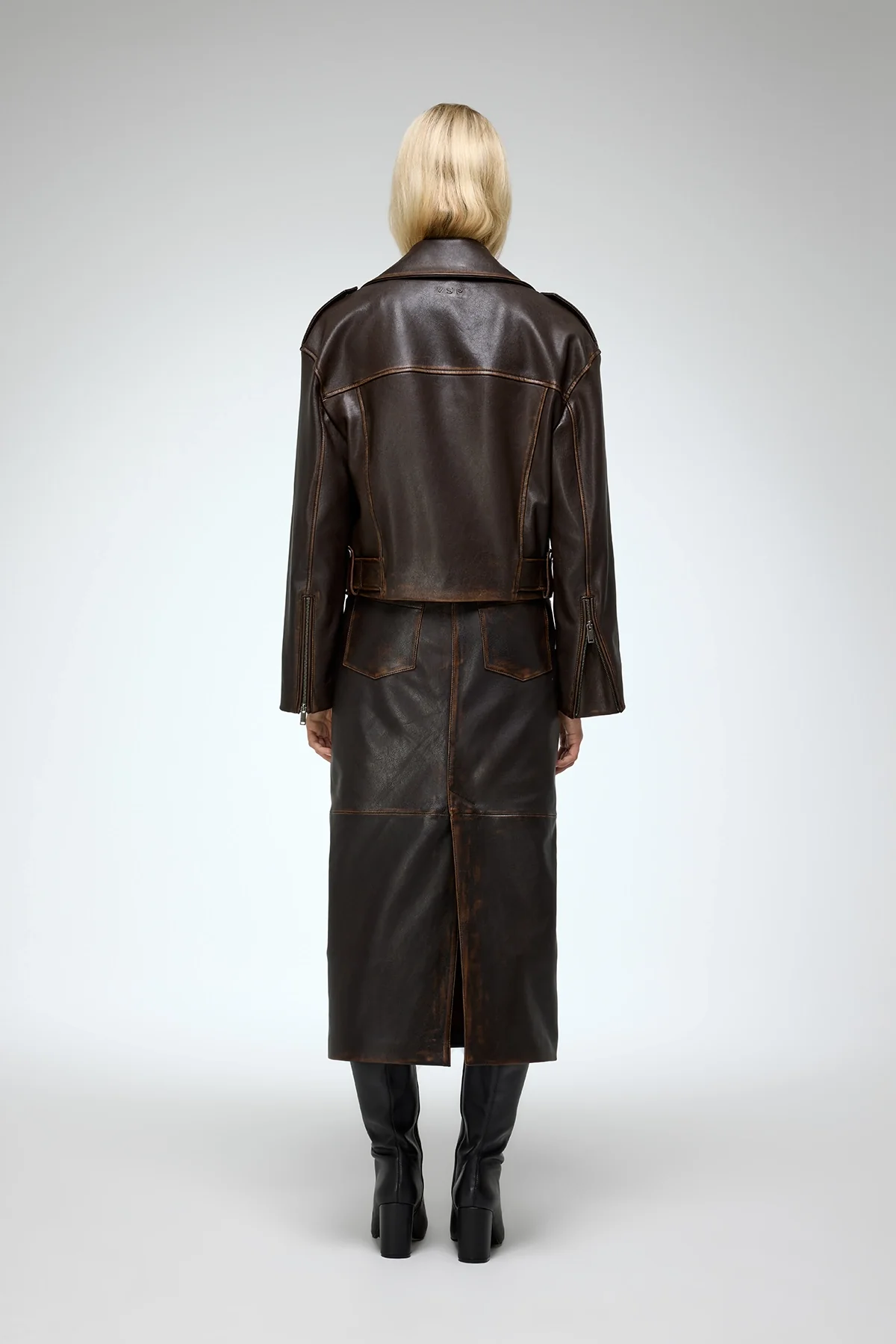 Anya - Brown Leather Jacket - Image 6