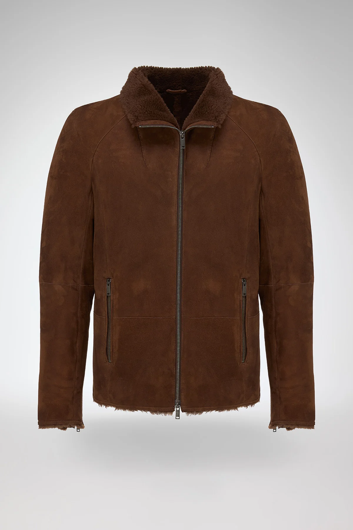 Bastien - Dark Brown Shearling Jacket - Image 6