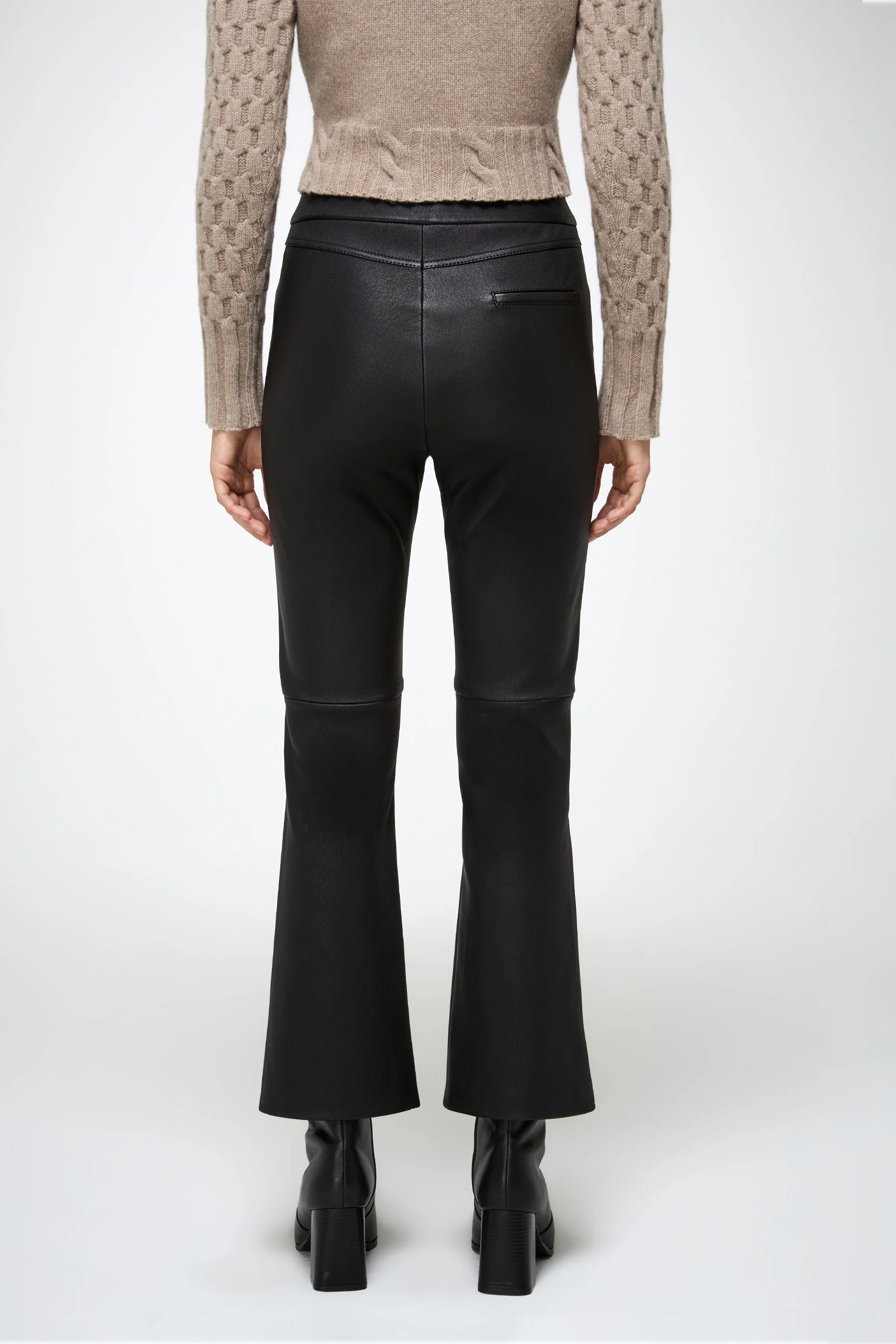 Ambre - Black Leather Pant - Image 6