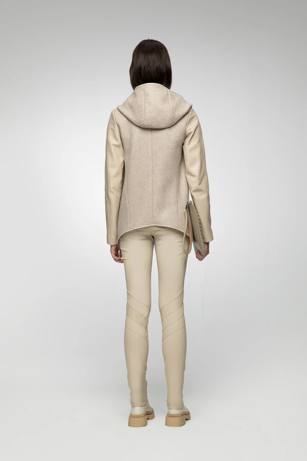 Cloudy - Latte Wool Jacket - Image 4