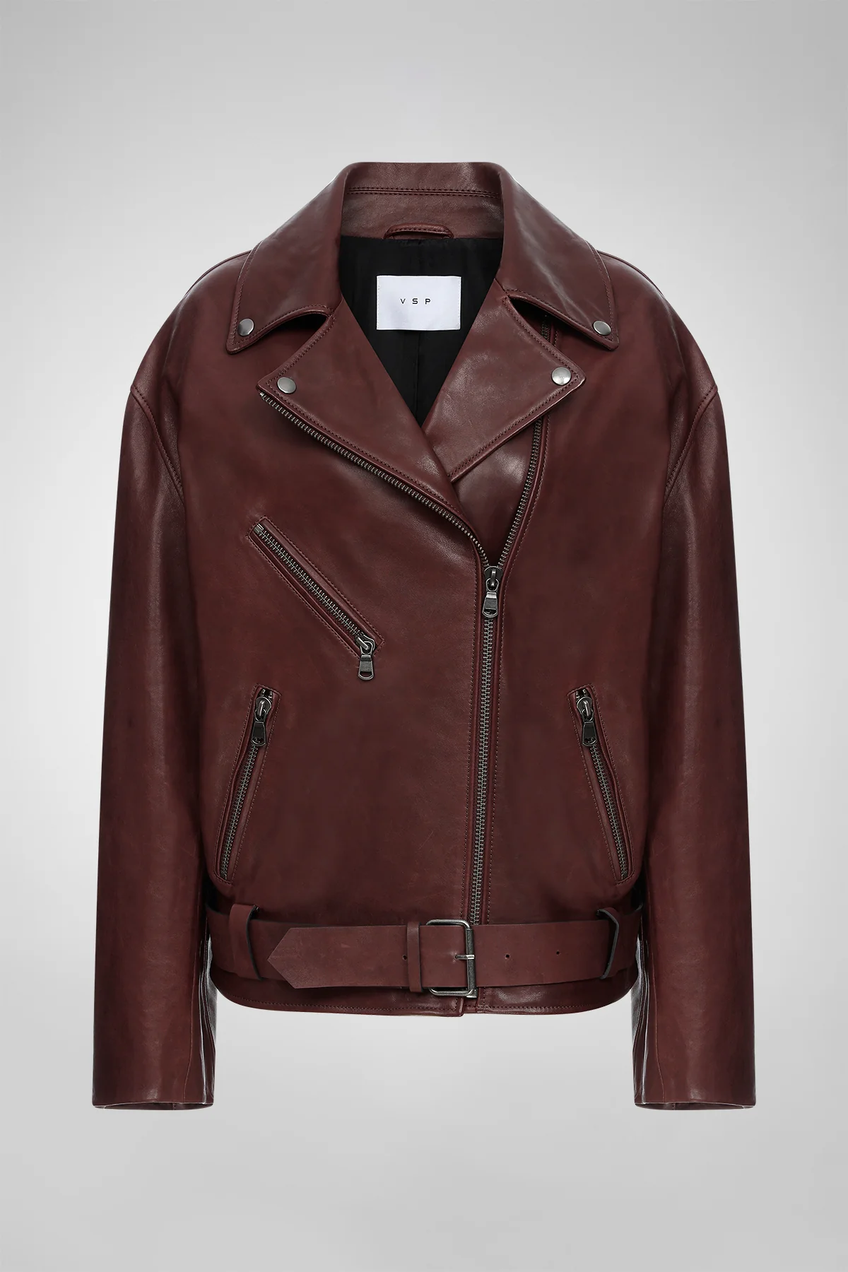 Gisele - Cherry Leather Jacket - Image 6