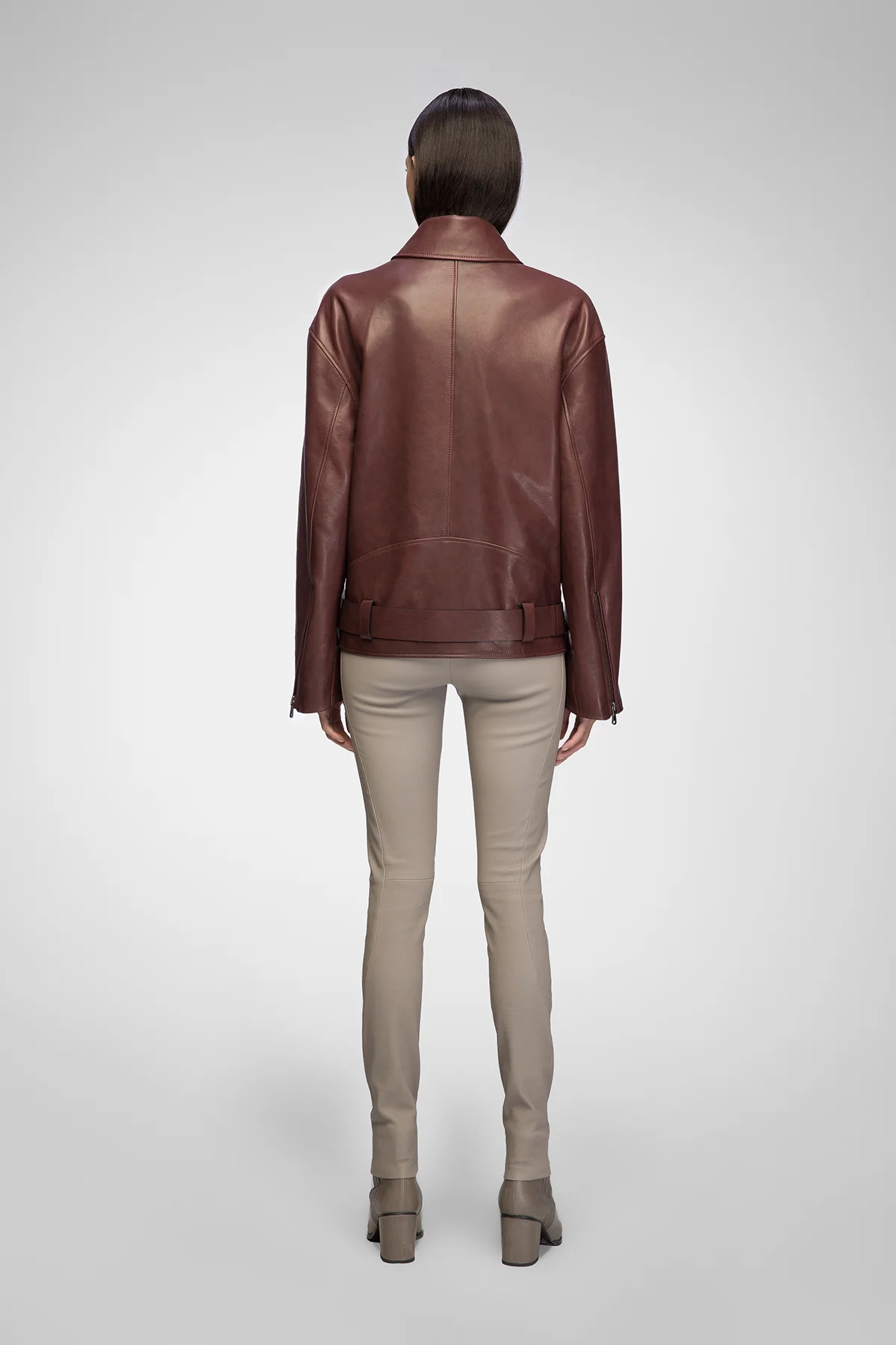 Gisele - Cherry Leather Jacket - Image 7