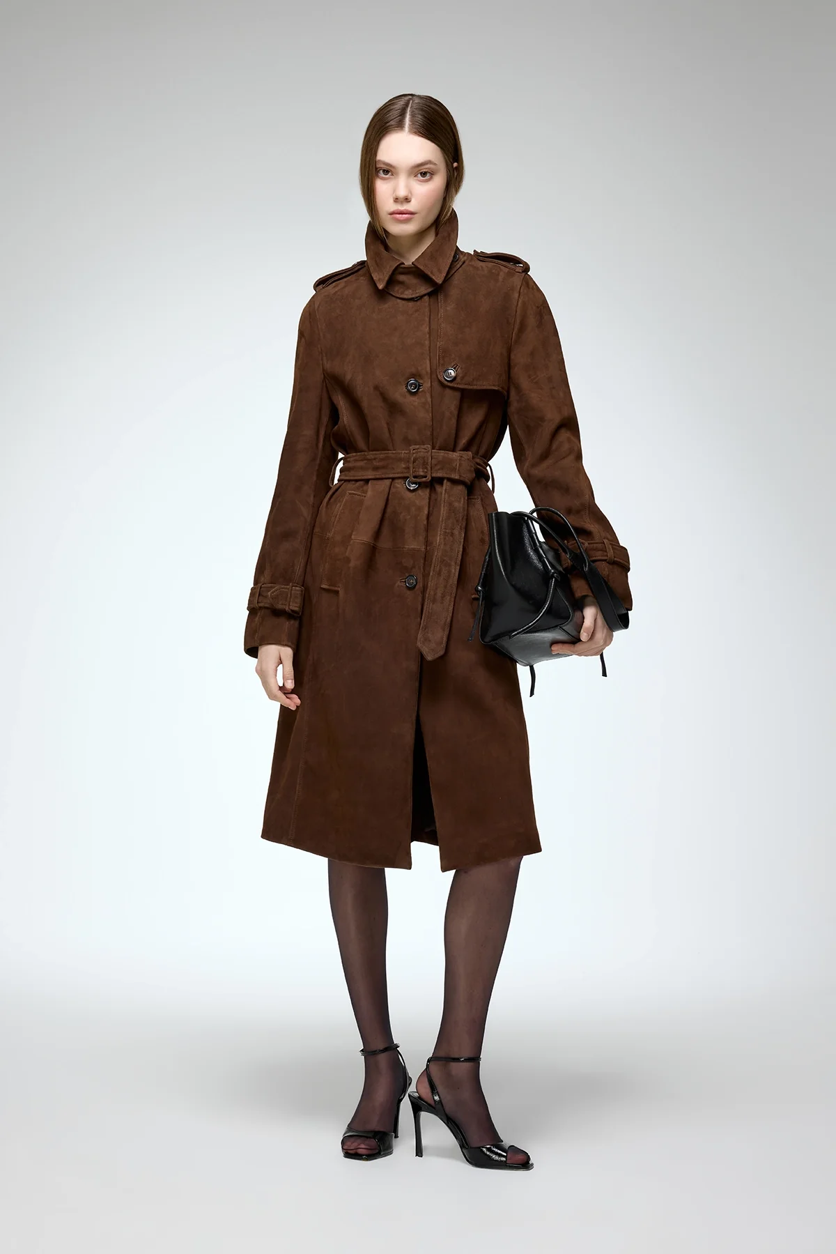 Helena - Tobacco Leather Coat - Image 3