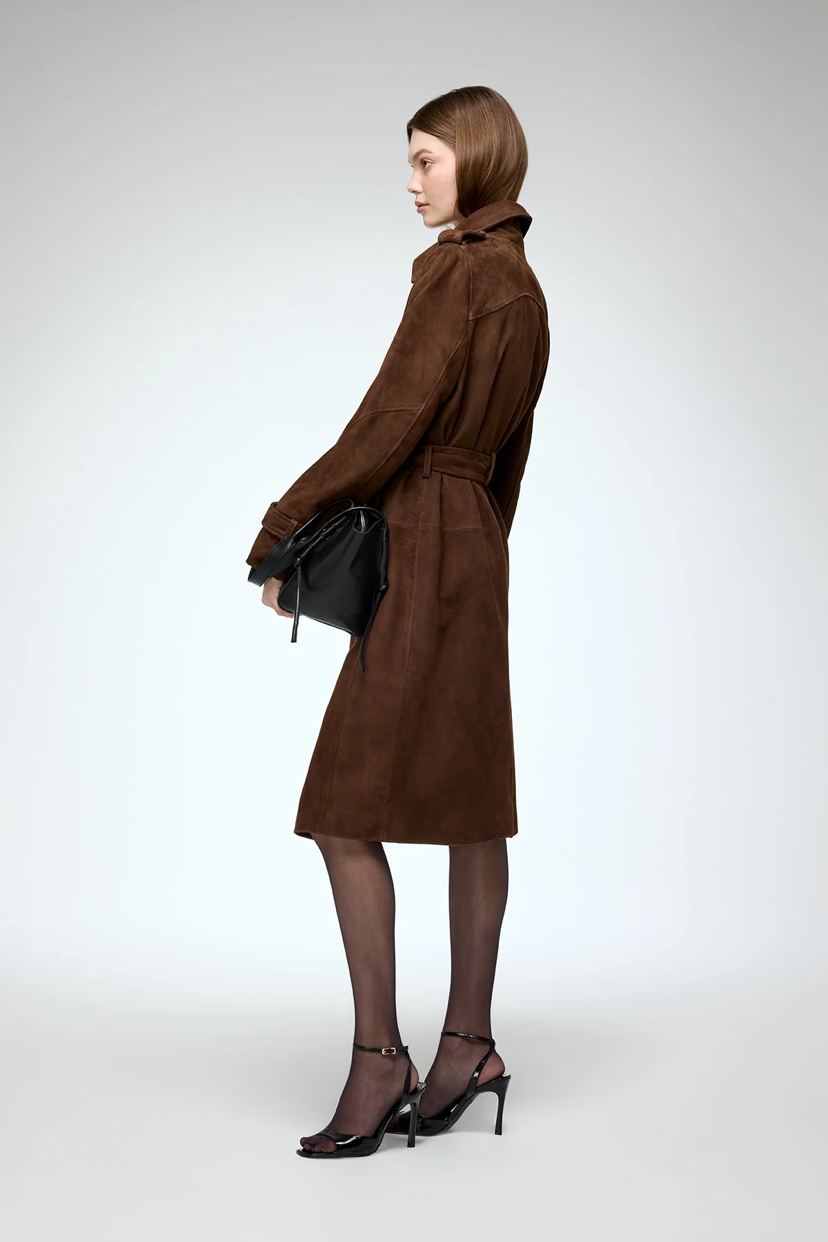 Helena - Tobacco Leather Coat - Image 4