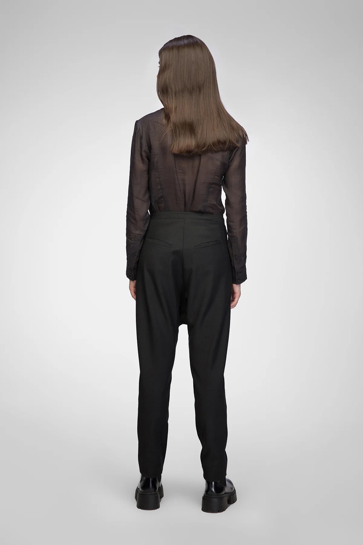 Hilda - Black Wool Pant - Image 4