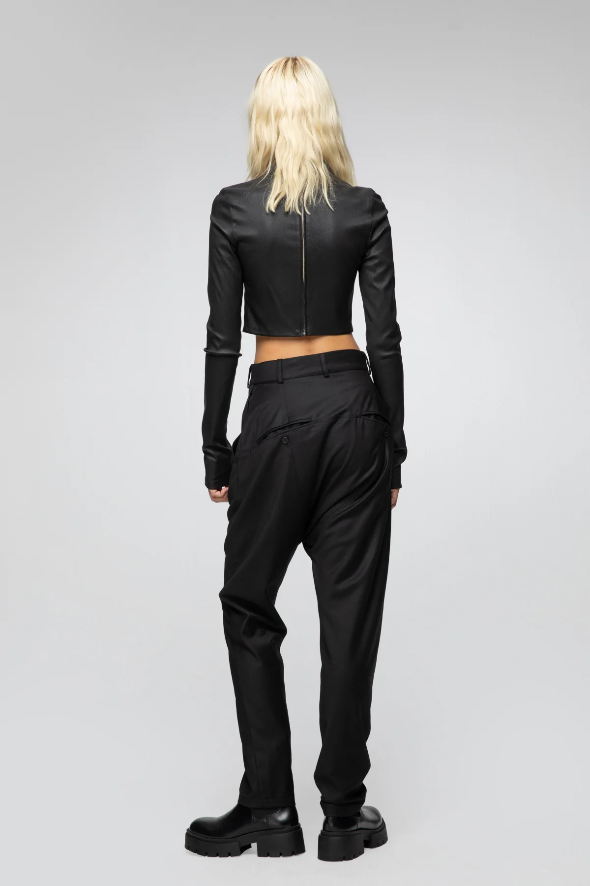 Ionna - Black Wool Pants - Image 4