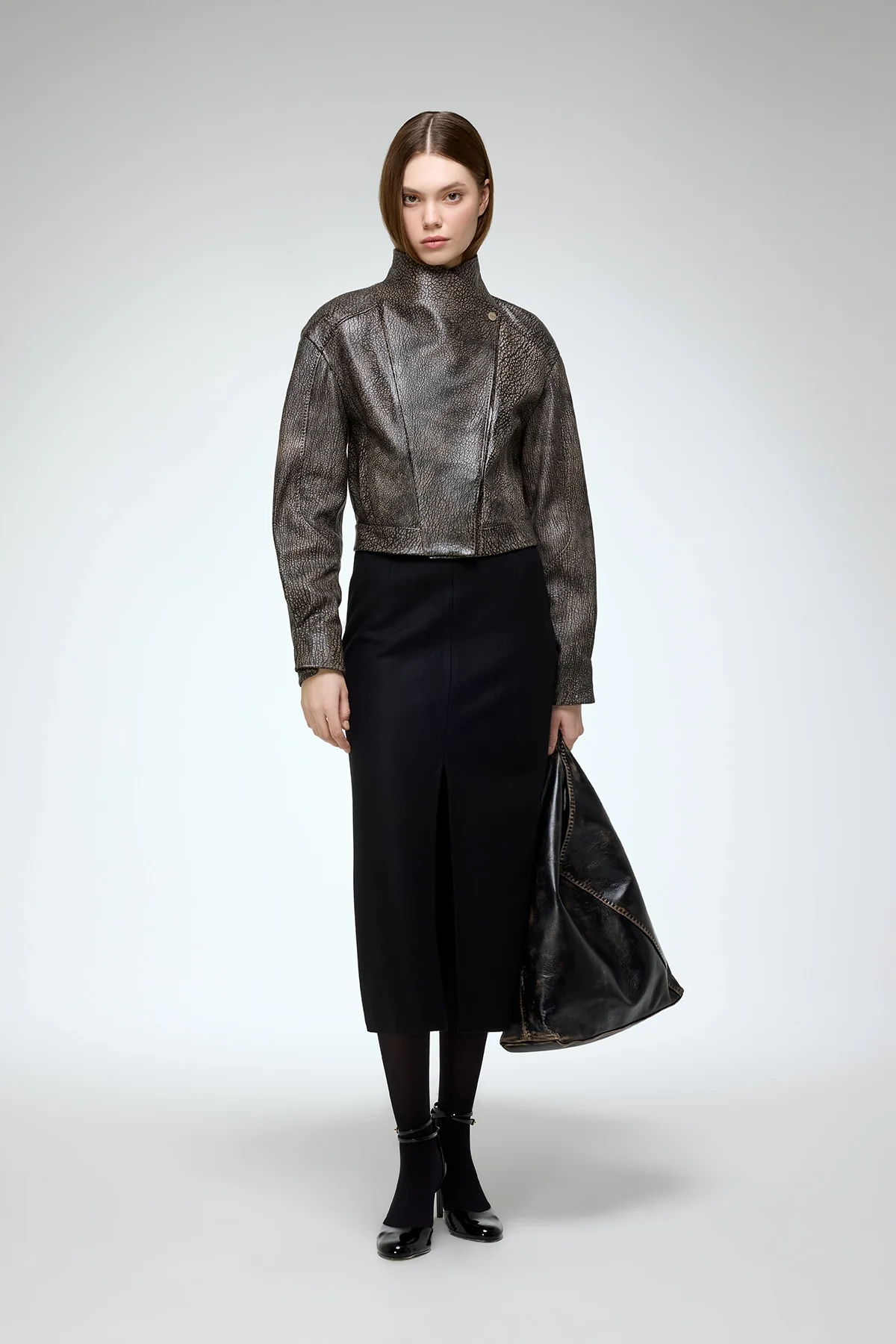 Isla - Brown Leather Jacket - Image 3