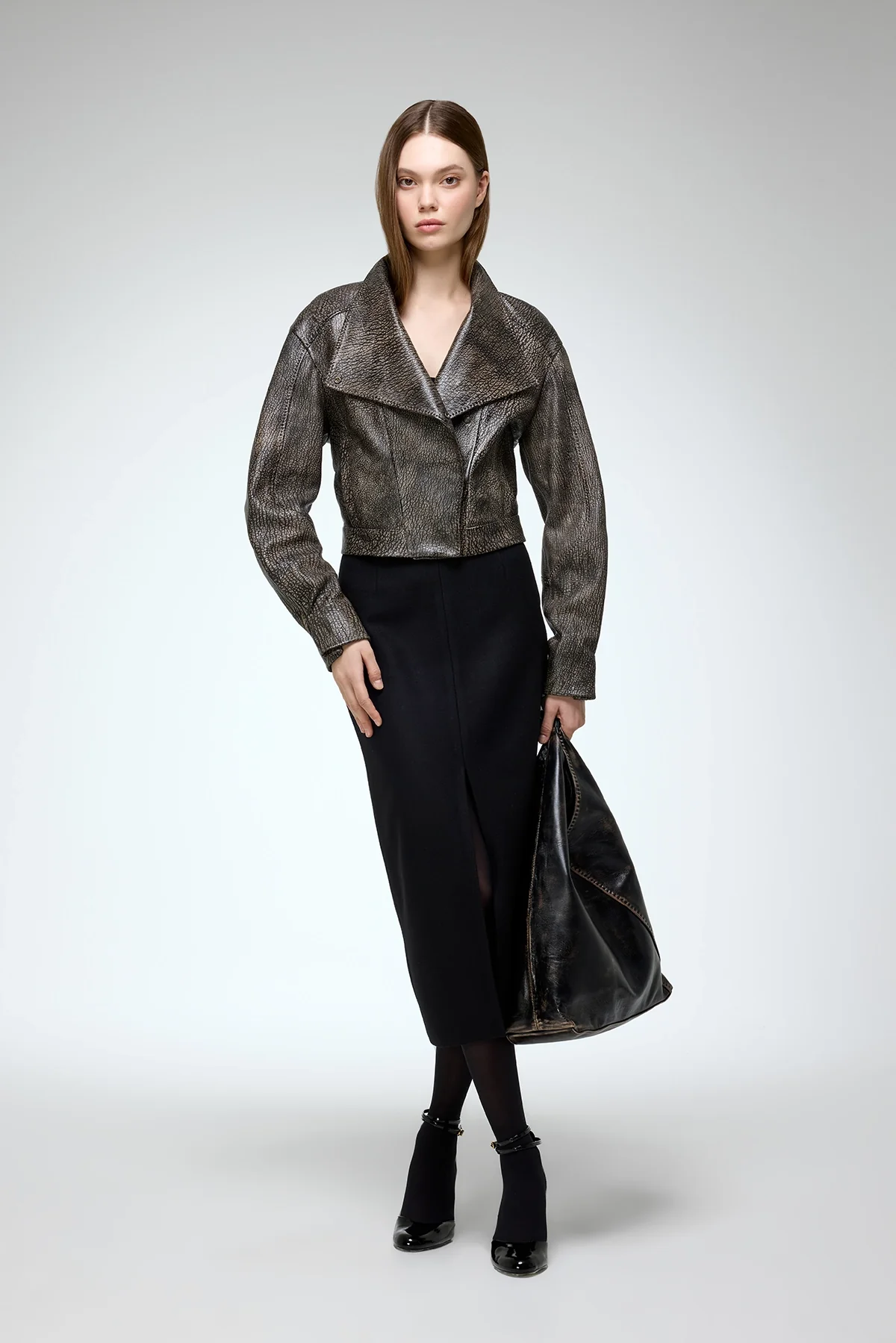 Isla - Brown Leather Jacket - Image 4