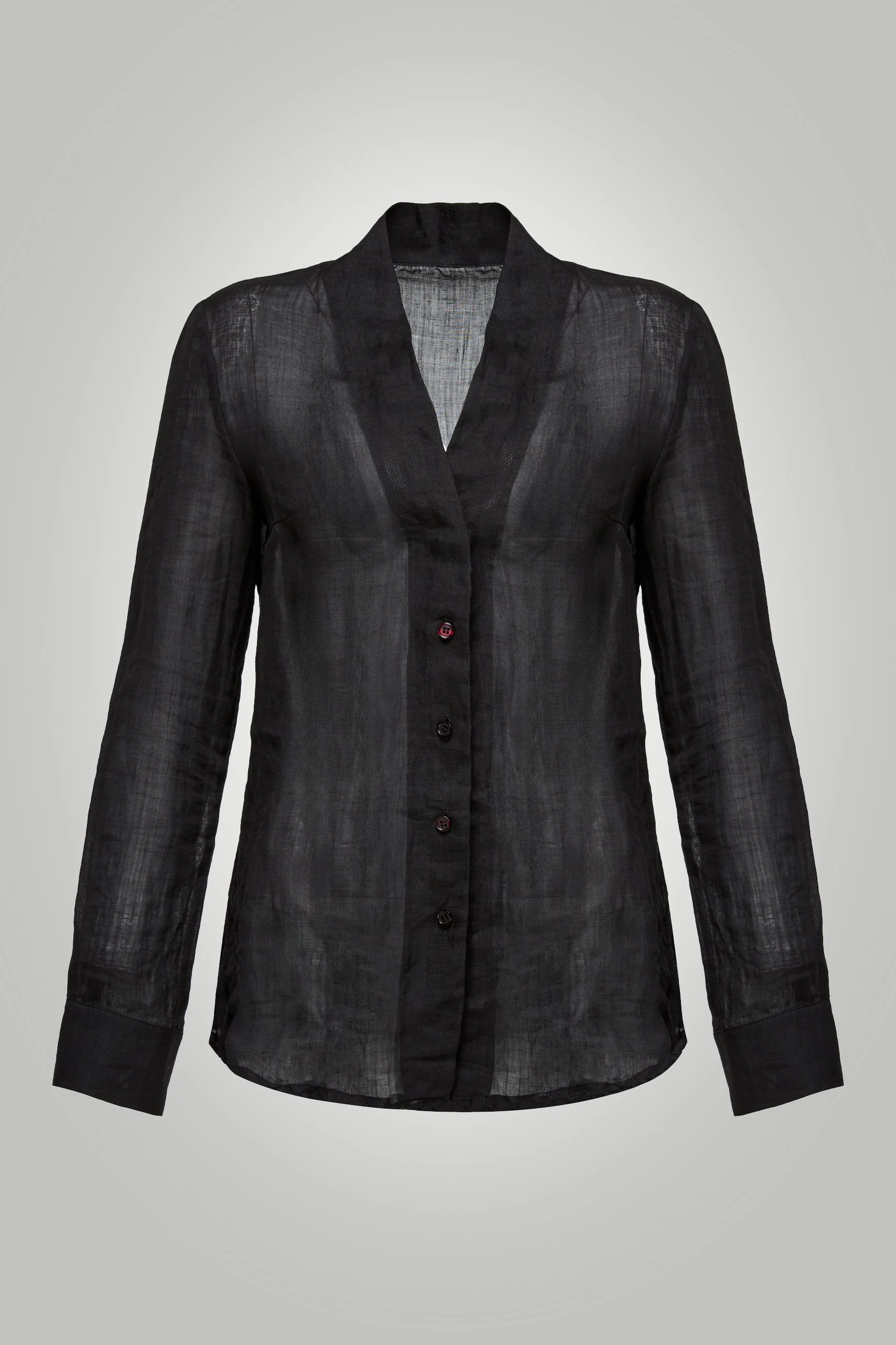 Iva - Ramie Black Shirt - Image 5