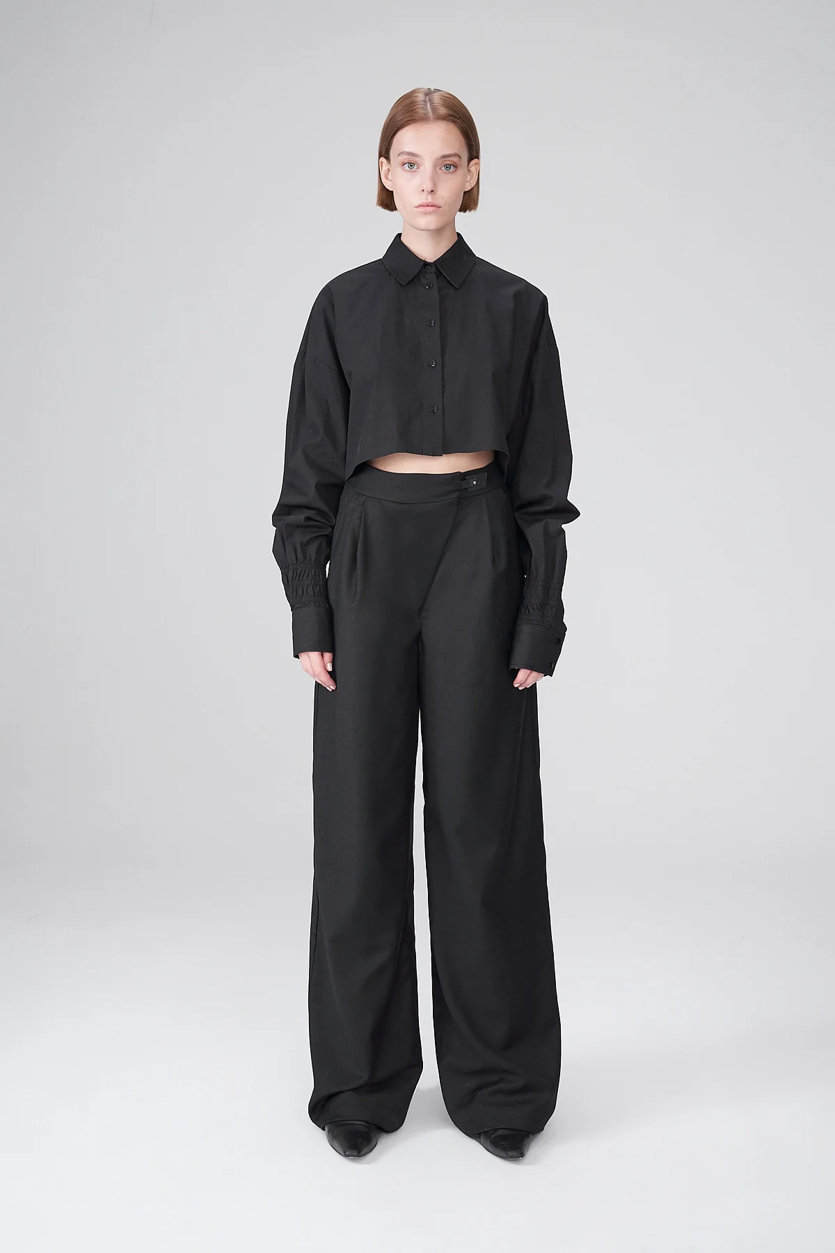 Joana - Black Wool Pants - Image 3