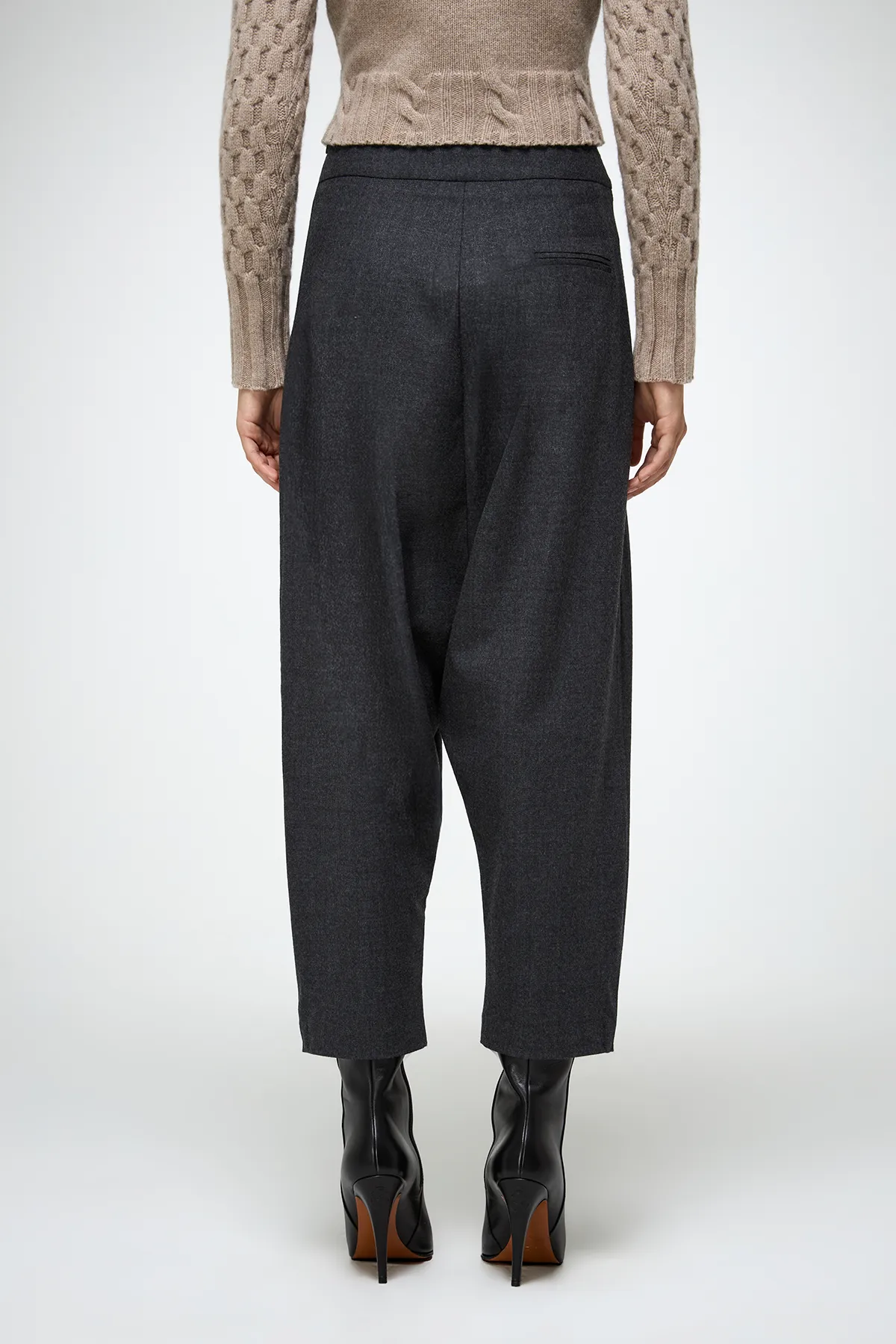 Laryssa - Anthracite Wool Pant - Image 5