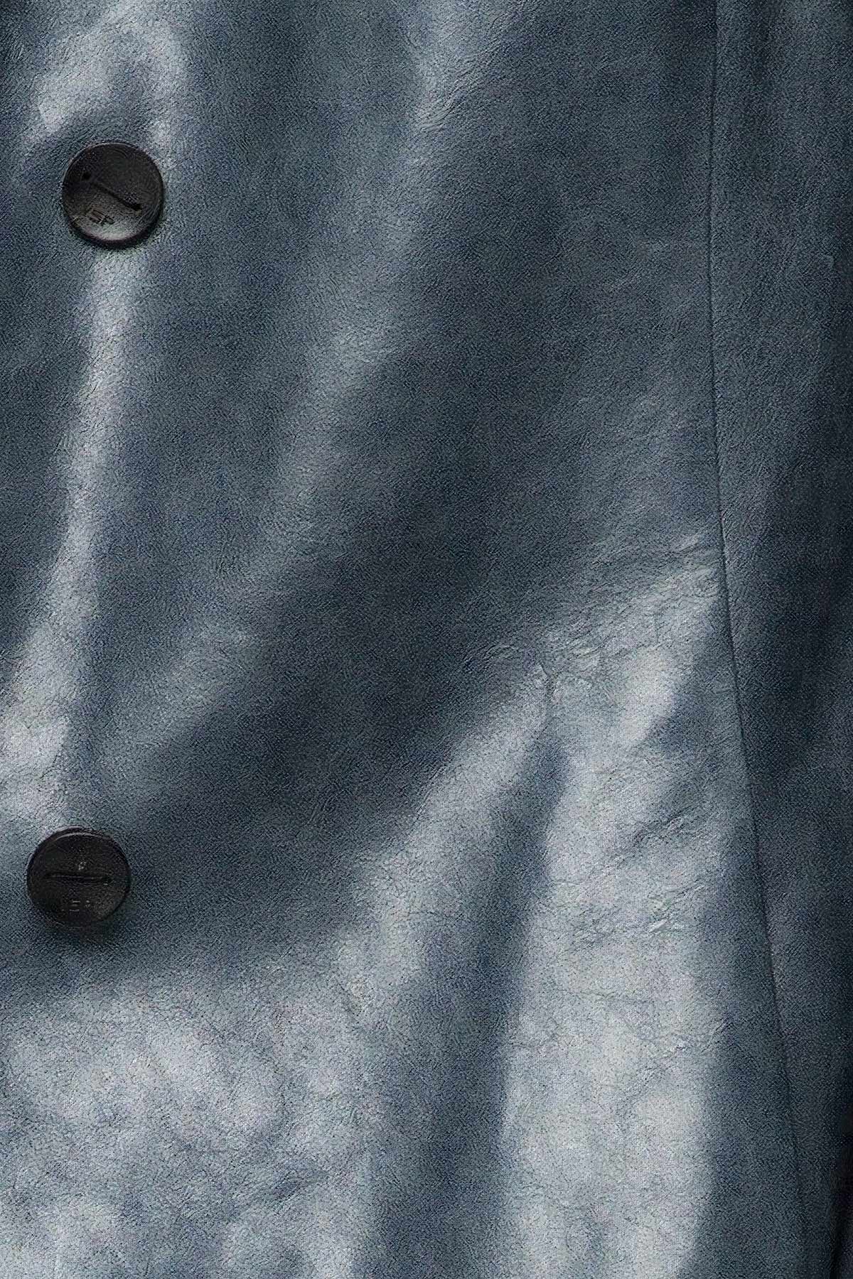 Laurence - Indigo Leather Coat - Image 5