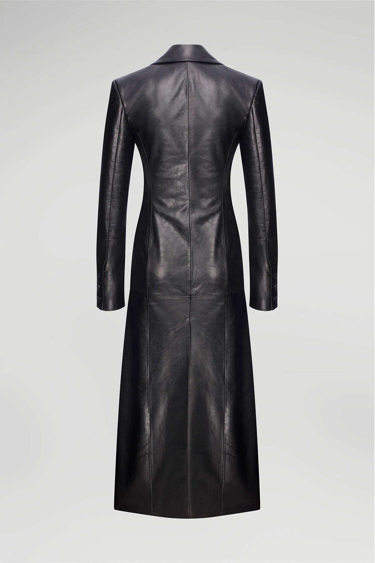 Laurence - Black Leather Coat - Image 7