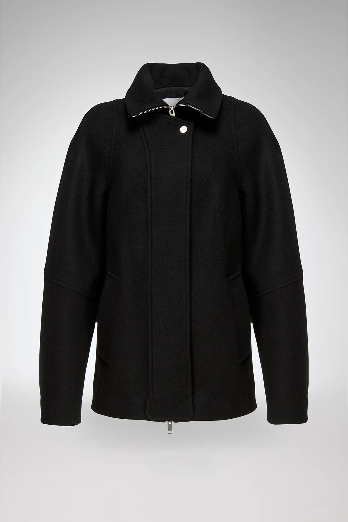 Lilie - Black Wool Coat - Image 6