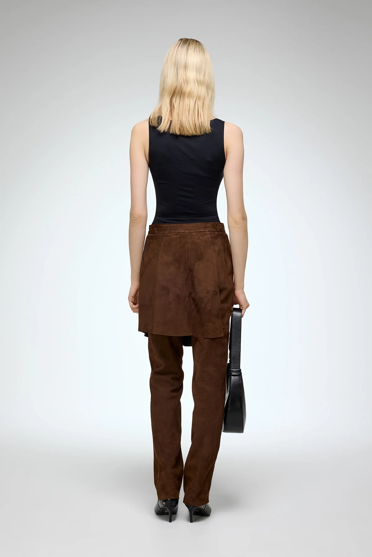Liv - Tobacco Leather Pants - Image 3