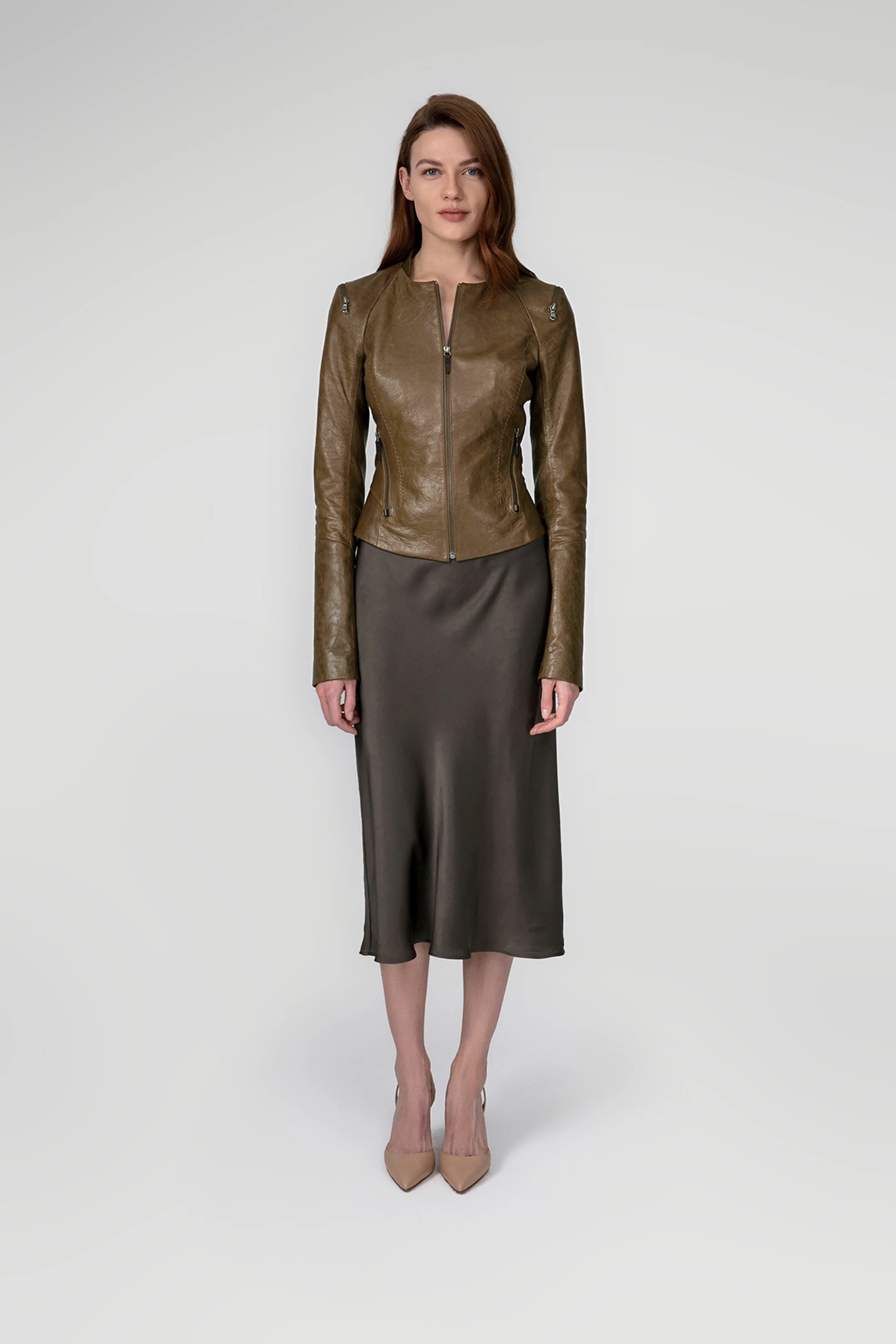 Lola - Brown Leather Jacket - Image 5