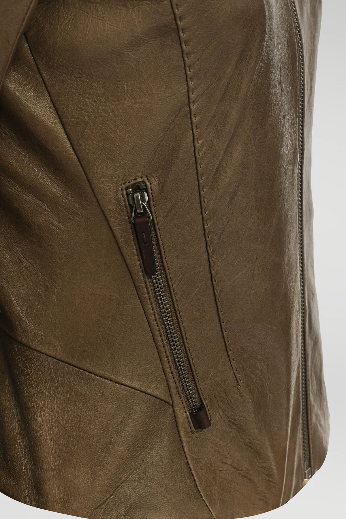 Lola - Brown Leather Jacket - Image 8