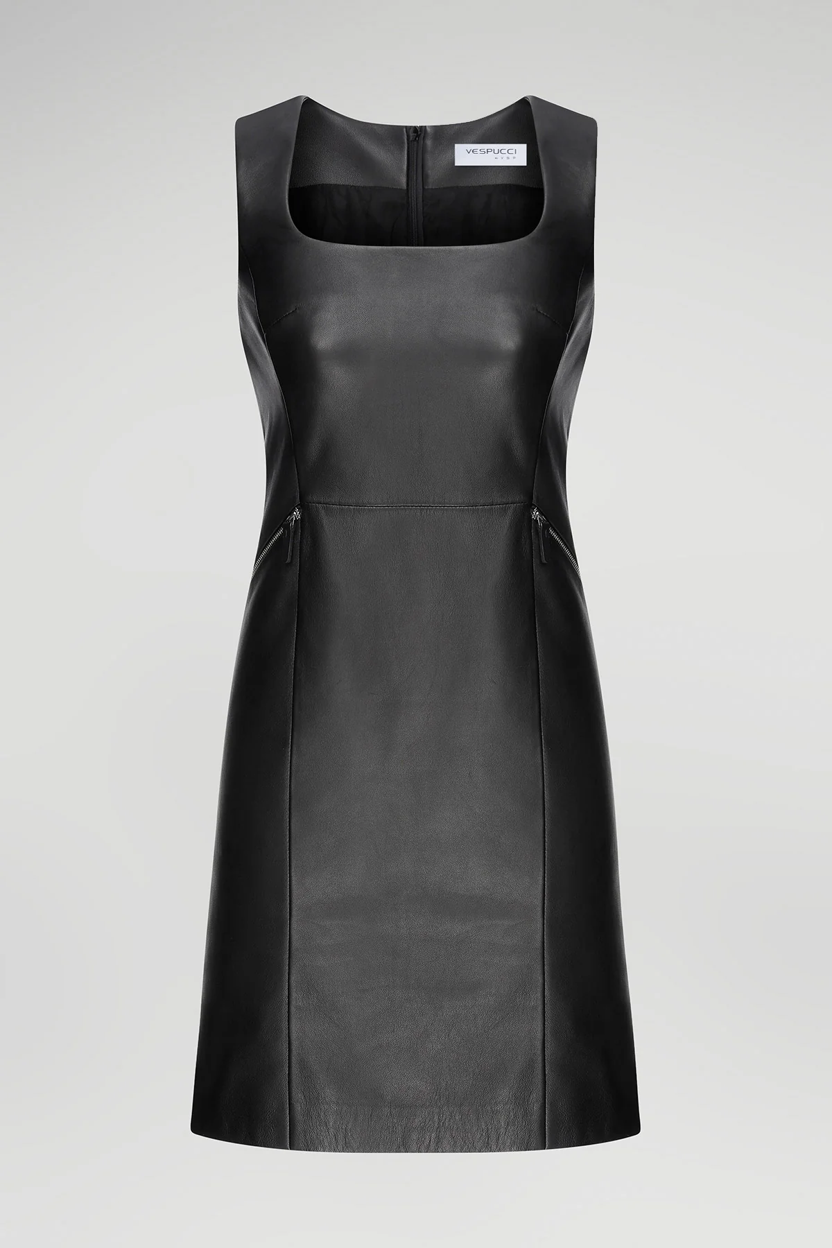 Macia - Black Leather Dress - Image 8