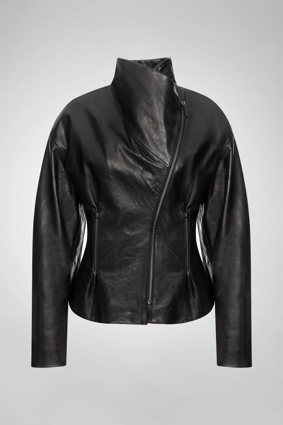 Nadia - Black Leather Jacket - Image 7