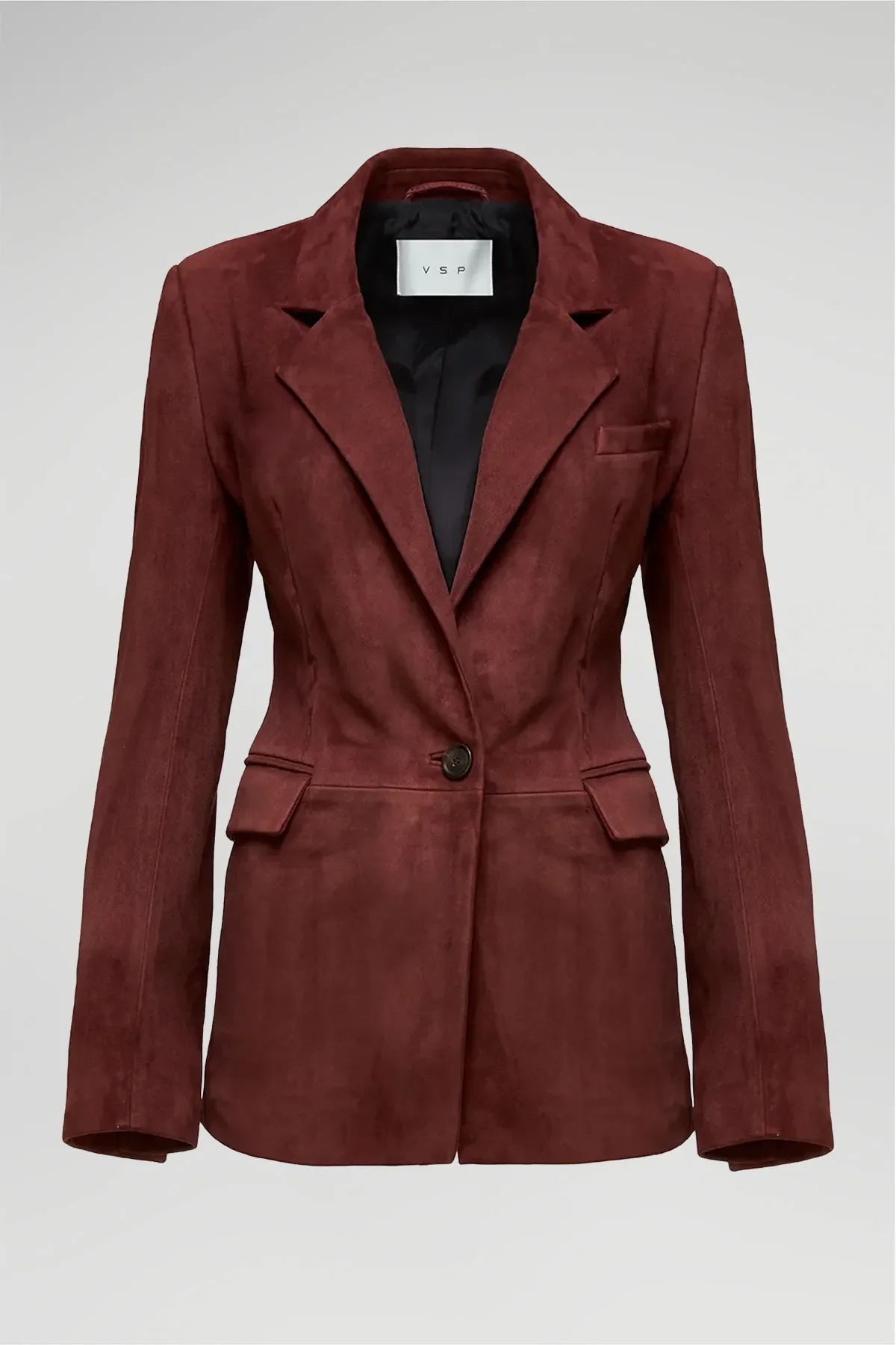 Oceane - Bordeaux Leather Coat - Image 6