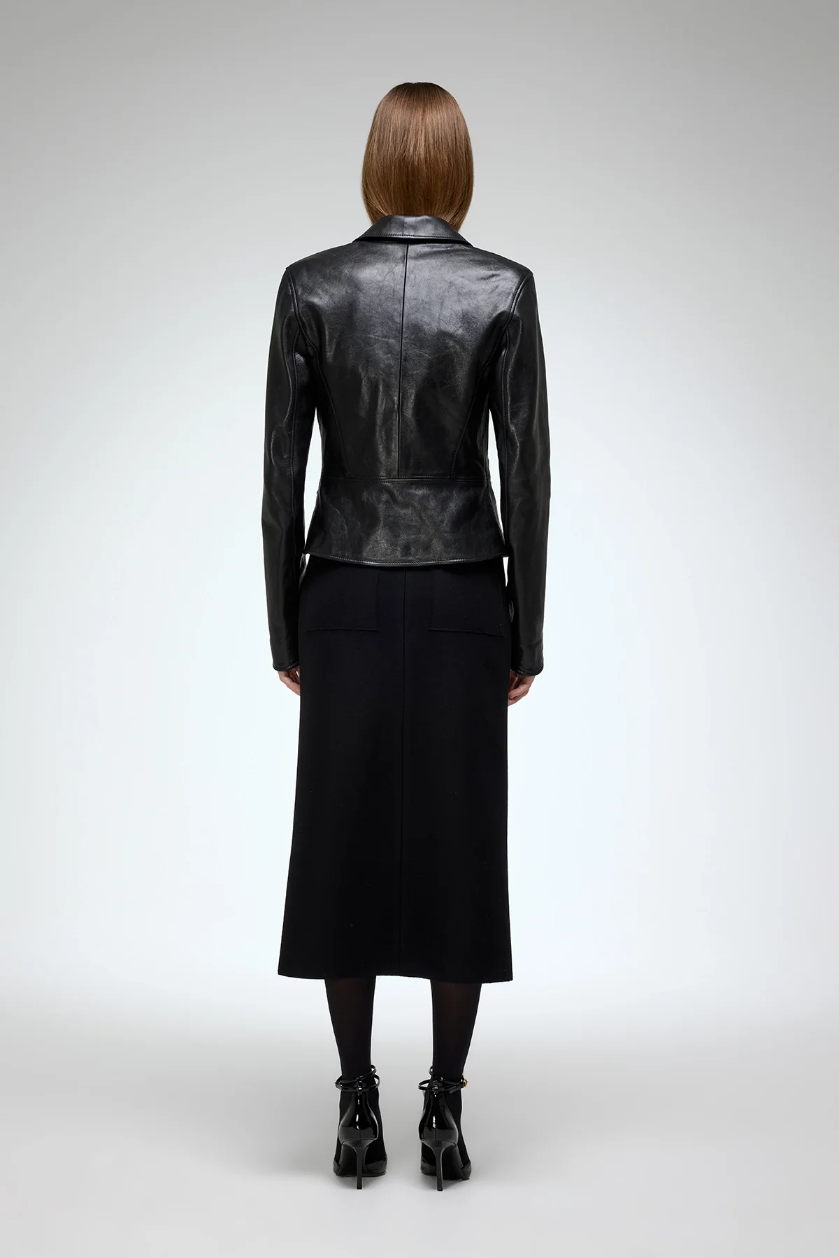 Opal - Black Leather Jacket - Image 5