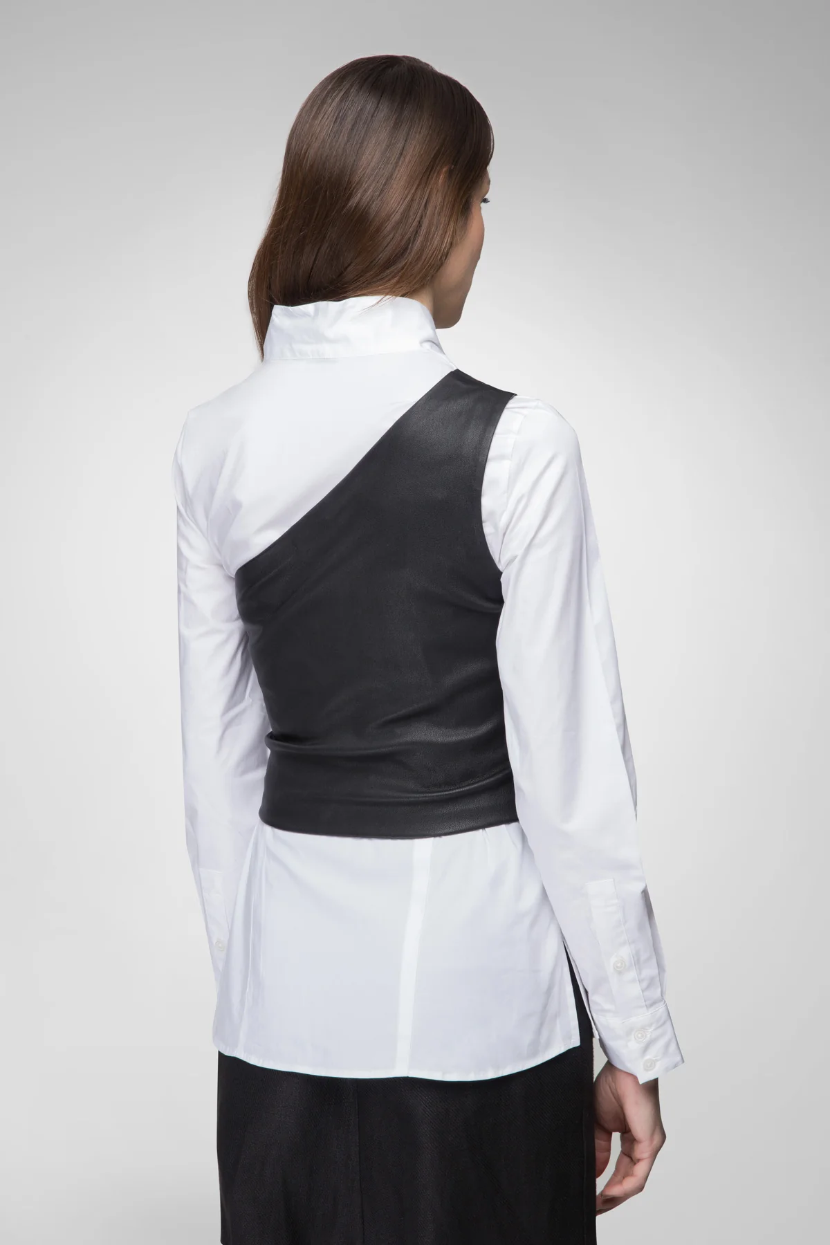 Ornella - Black Leather Top - Image 5