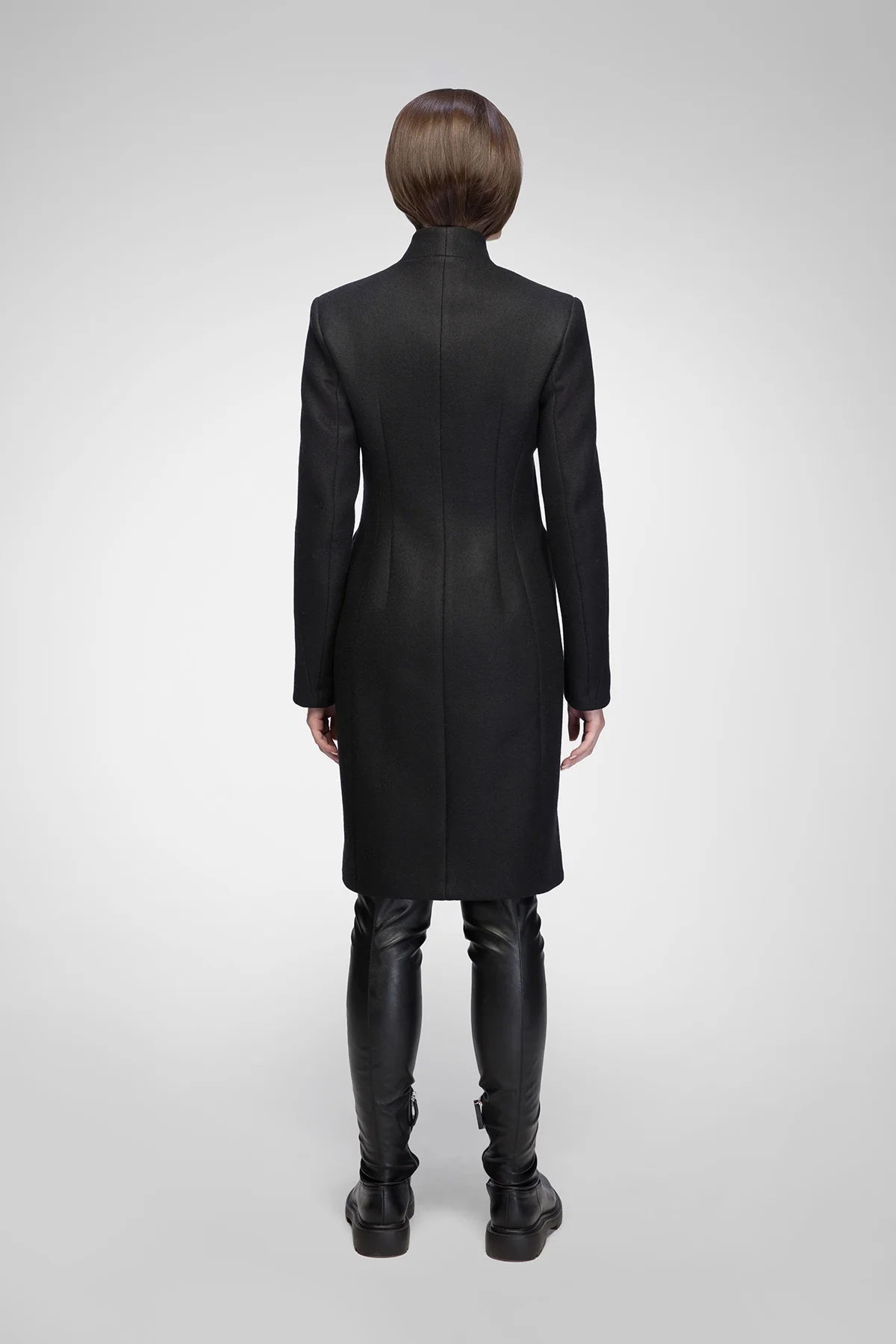 Rosen - Black Wool Coat - Image 7