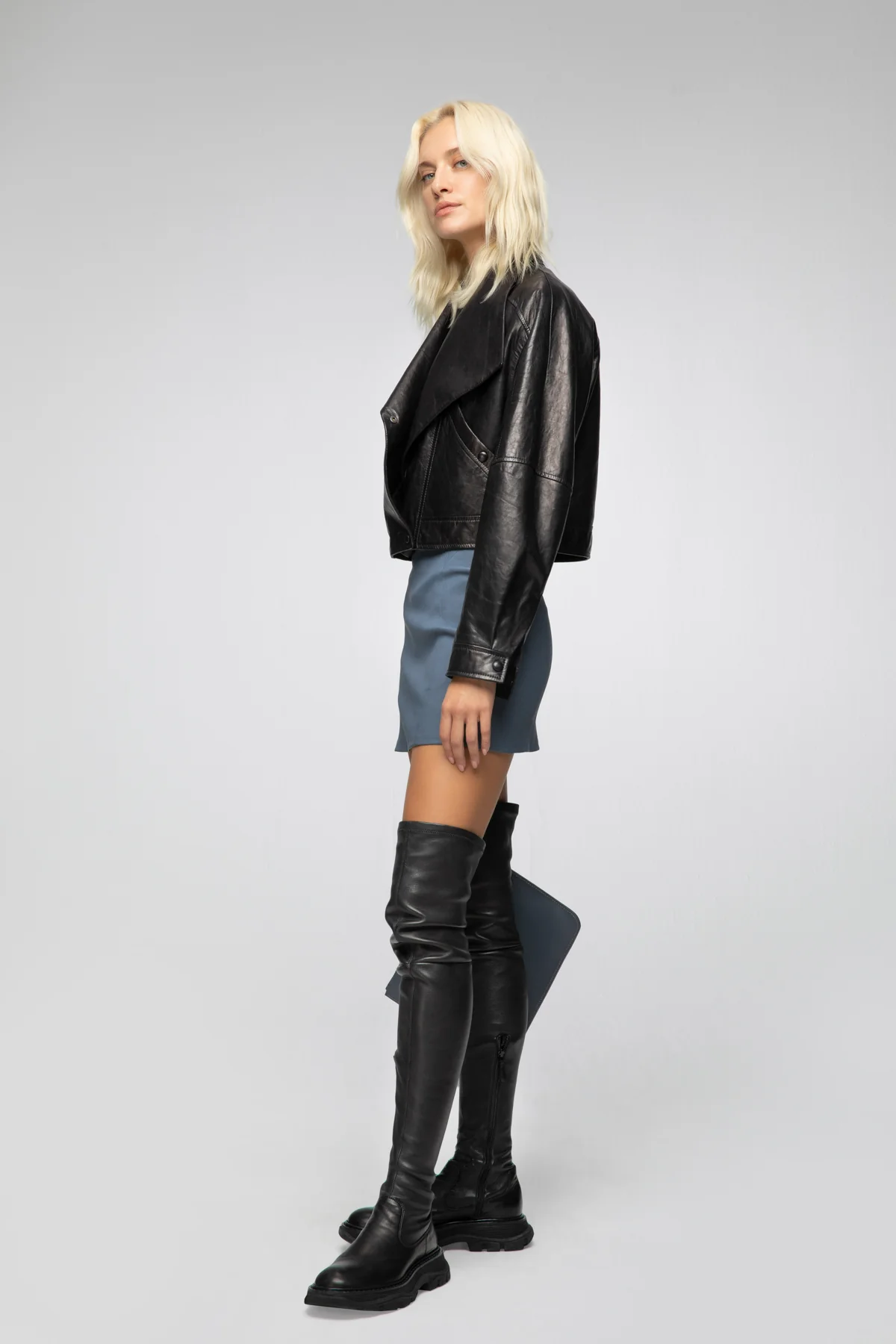 Salamone - Black Leather Jacket - Image 4