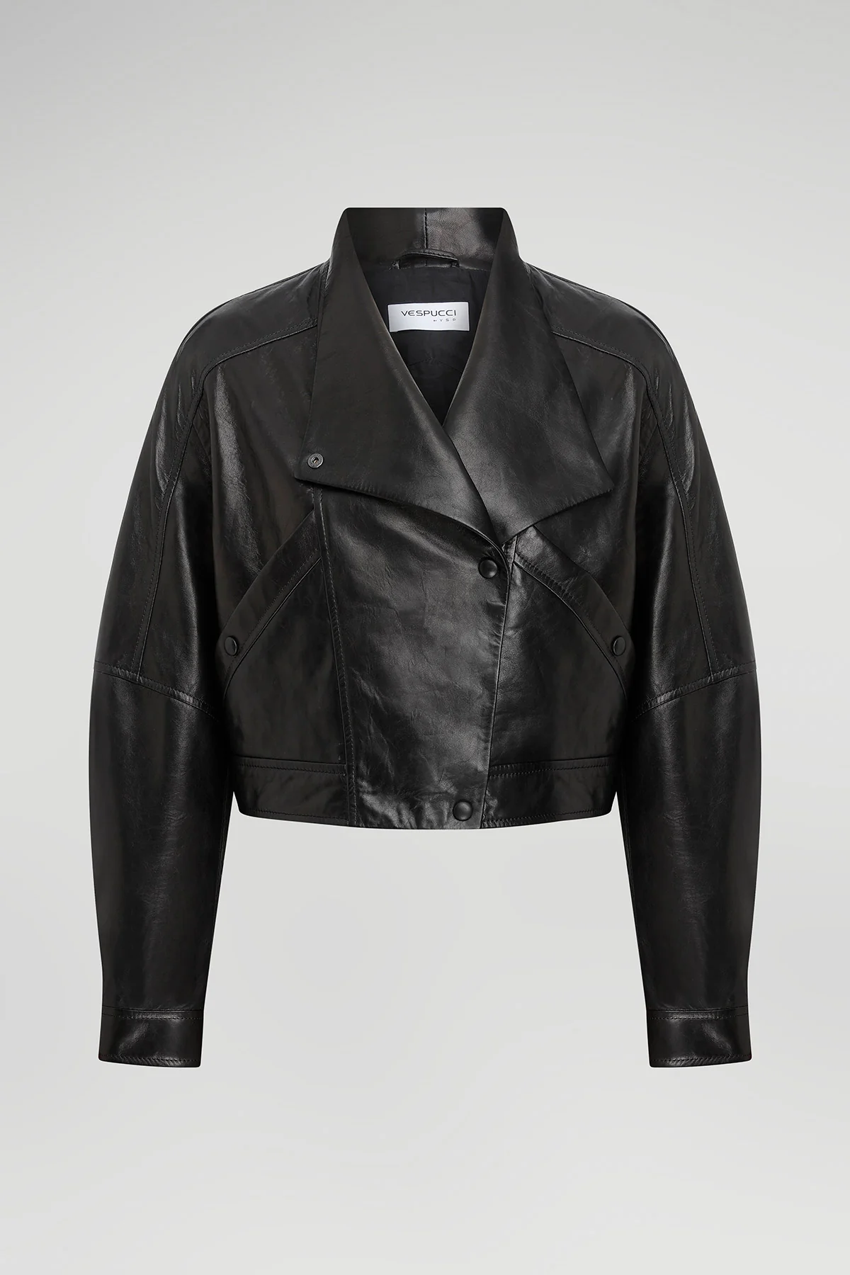 Salamone - Black Leather Jacket - Image 5