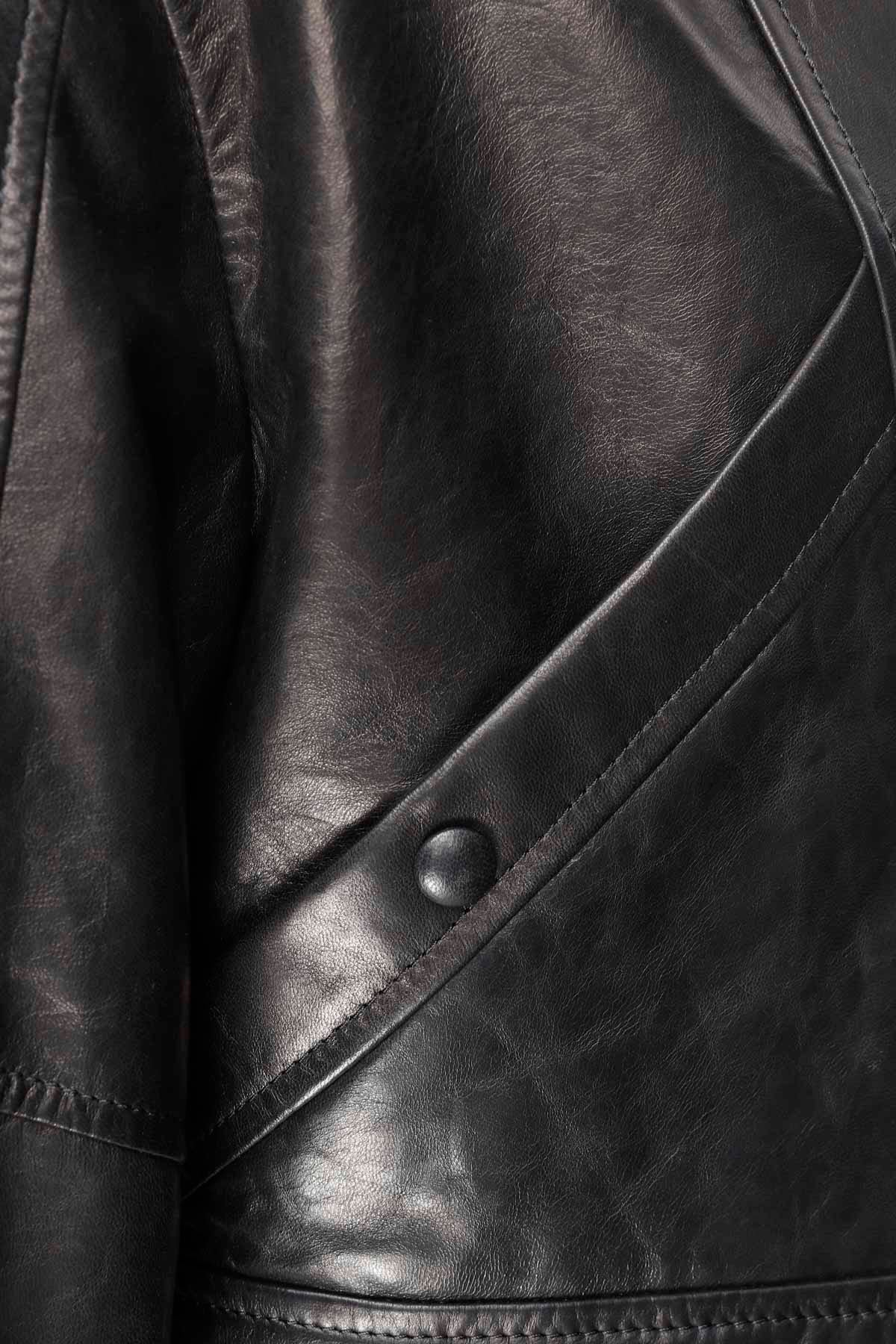 Salamone - Black Leather Jacket - Image 6