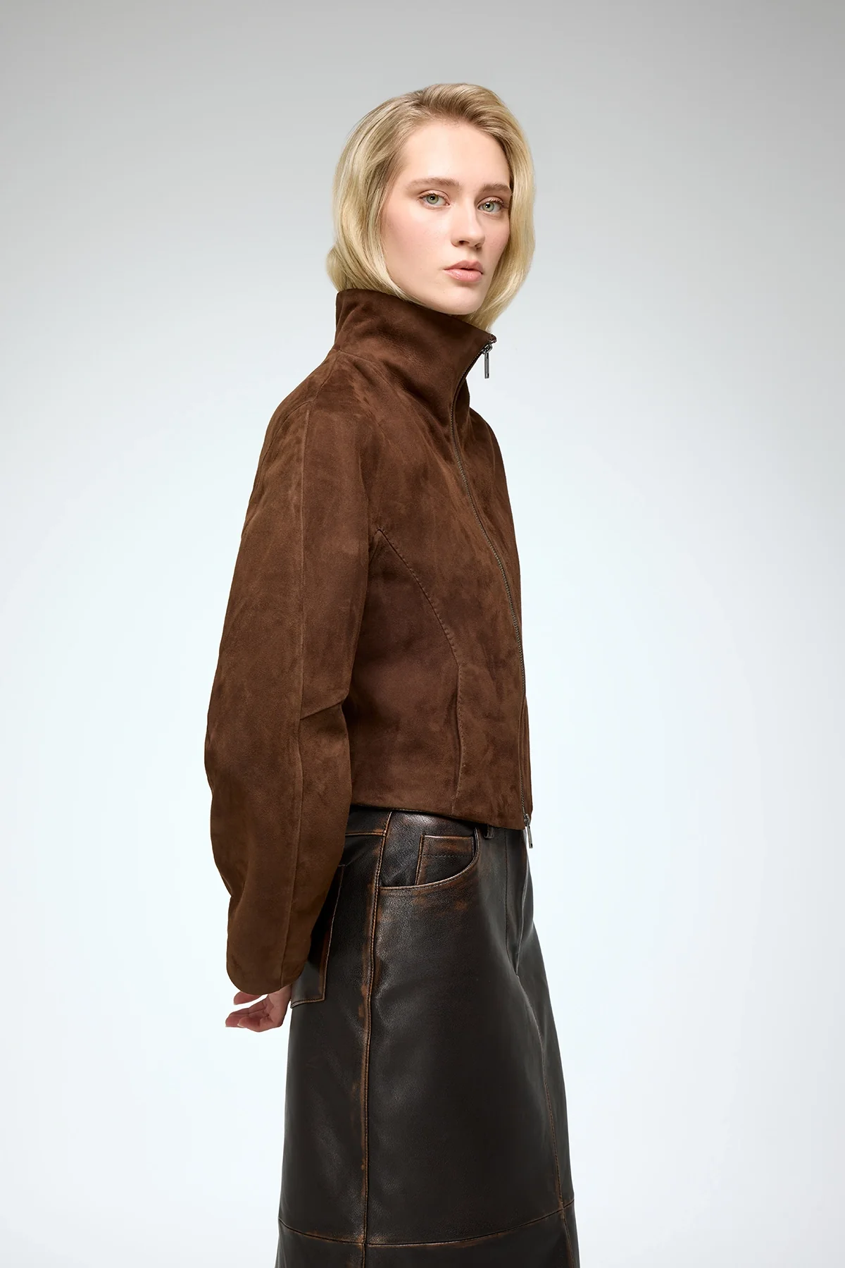 Serra - Tobacco Leather Jacket - Image 3