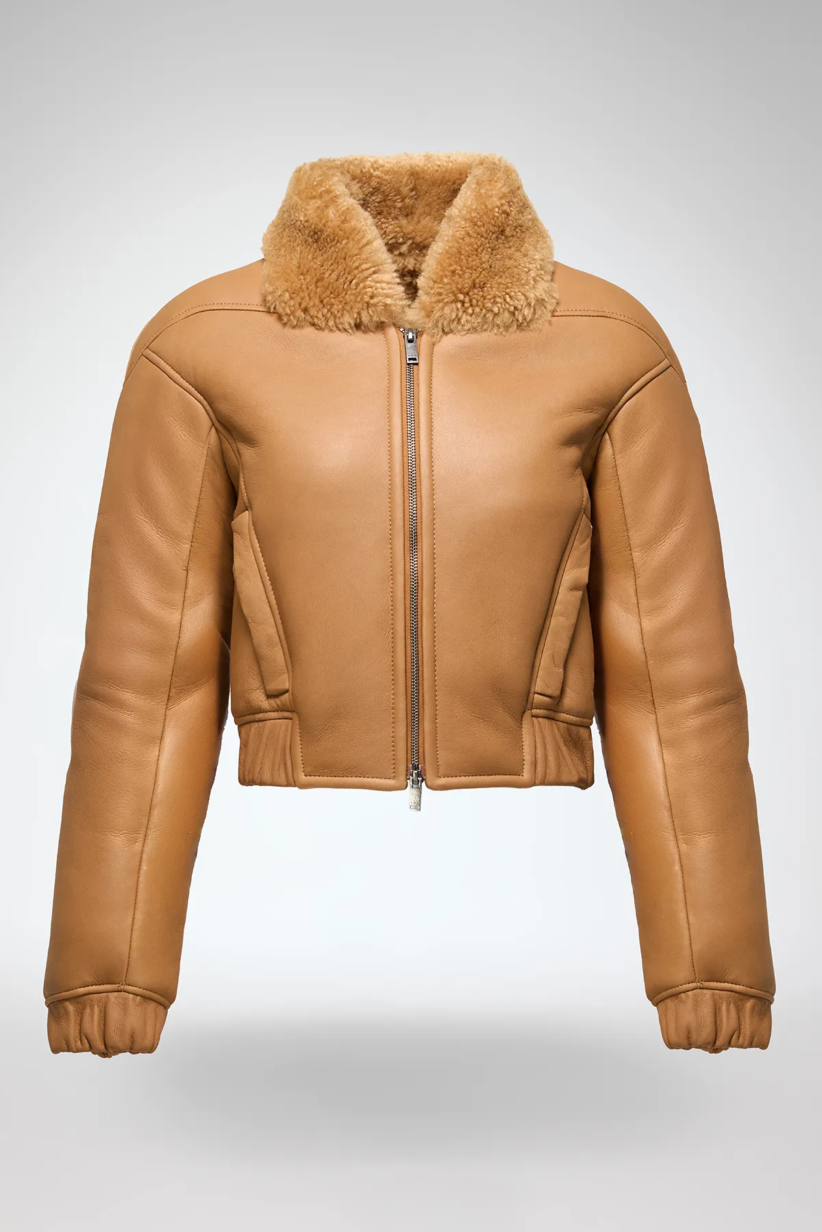 Sheela - Beige Shearling Jacket - Image 6