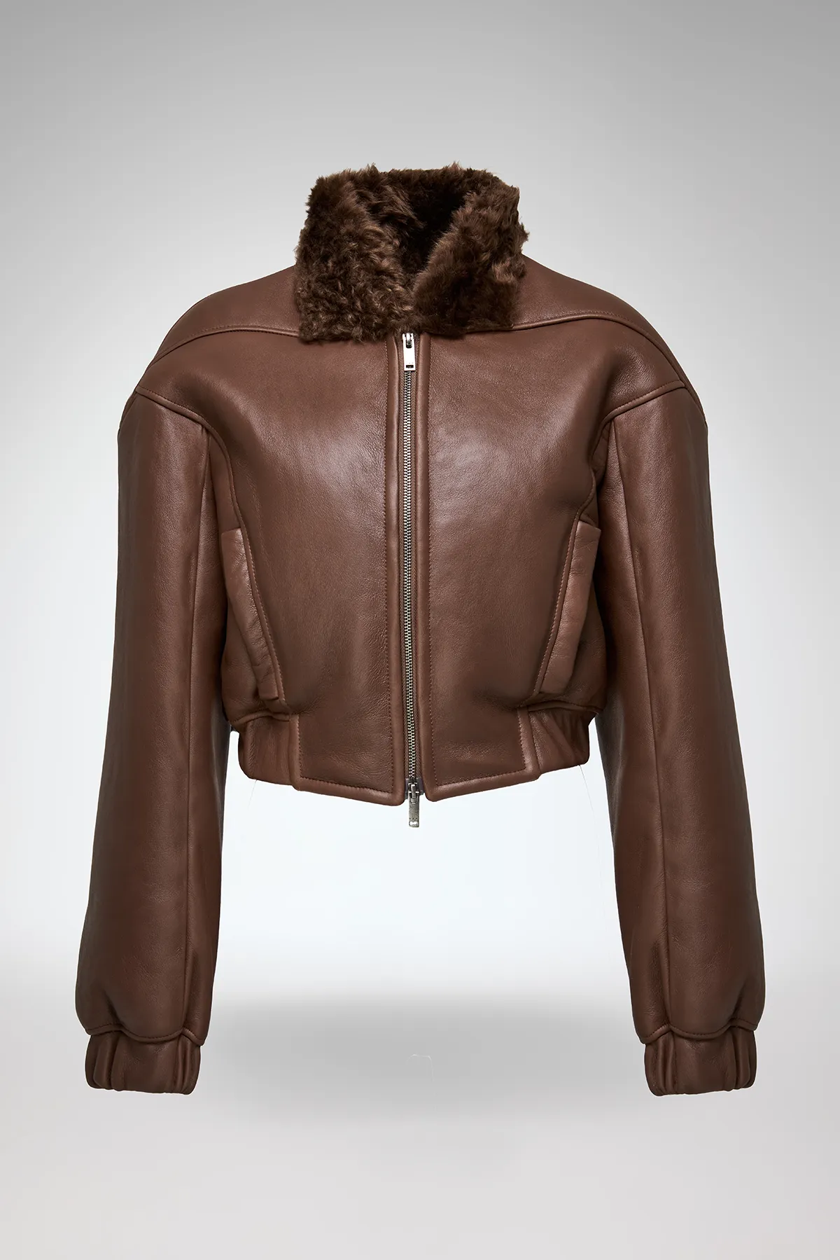 Sheela - Brown Shearling Jacket - Image 5