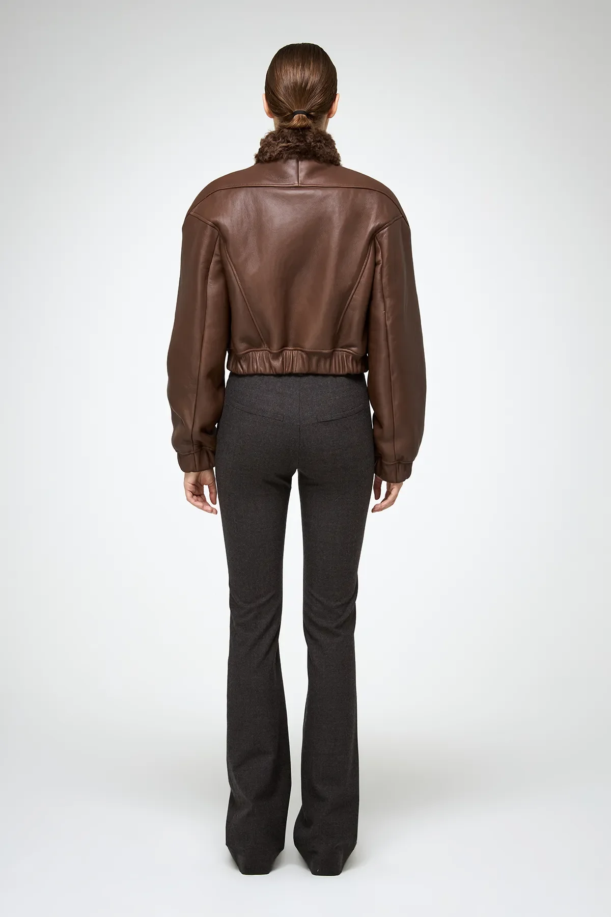 Sheela - Brown Shearling Jacket - Image 7