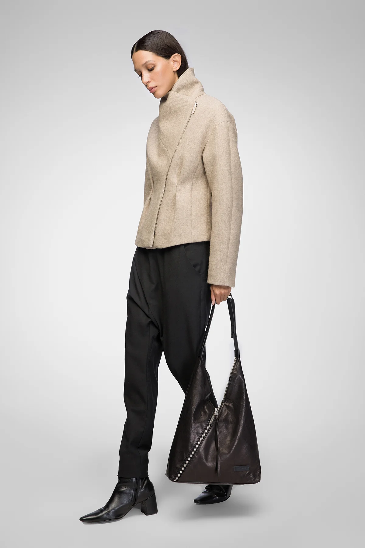 Sofia - Latte Wool Jacket - Image 4