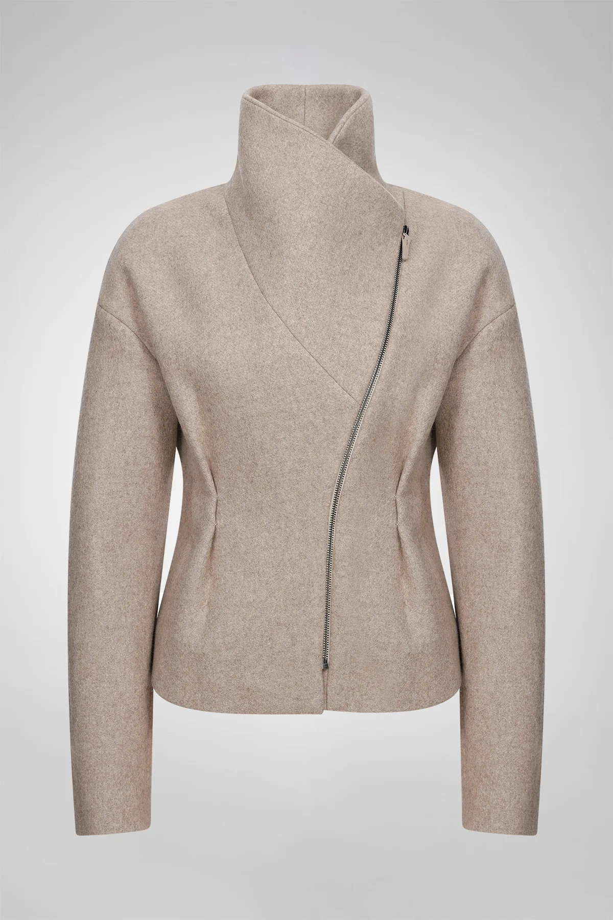 Sofia - Latte Wool Jacket - Image 5