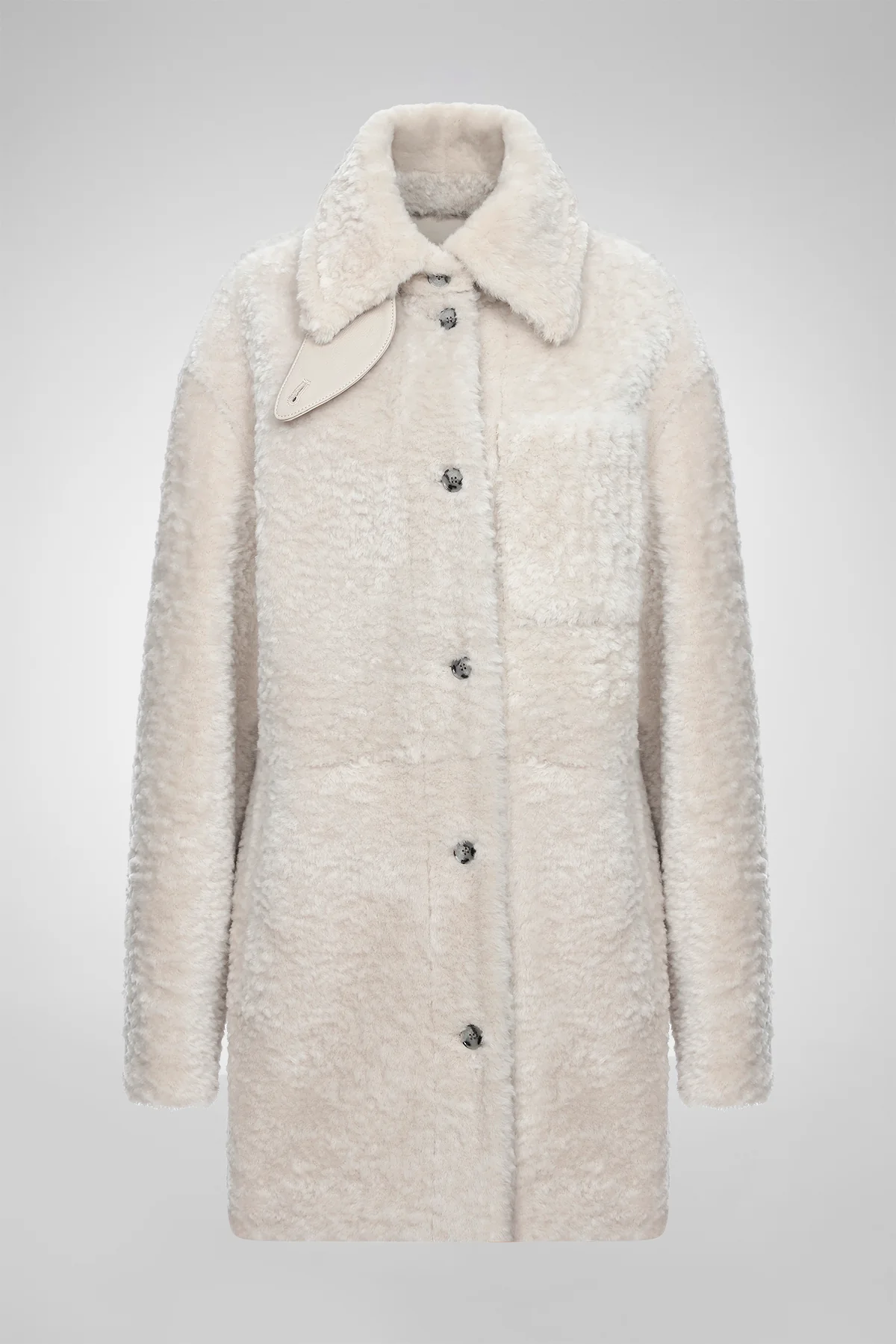 Yuki - Cream Shearling Coat - Image 5