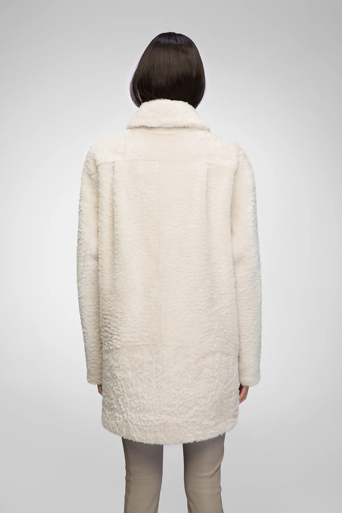 Yuki - Cream Shearling Coat - Image 6