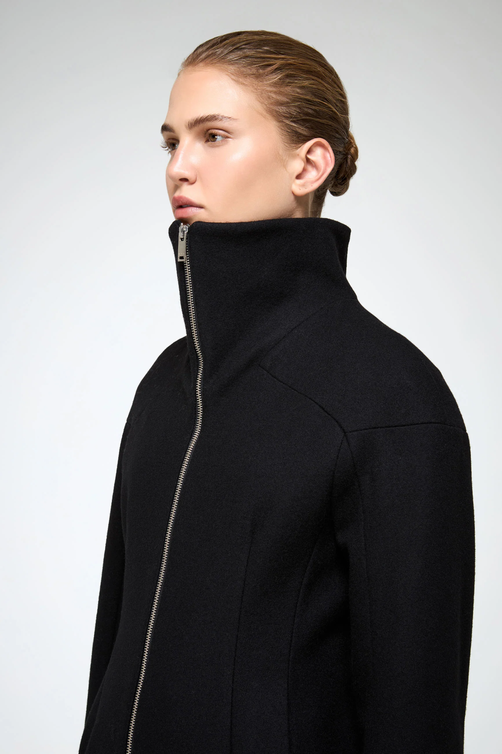 Zoelle - Black Wool Coat - Image 4