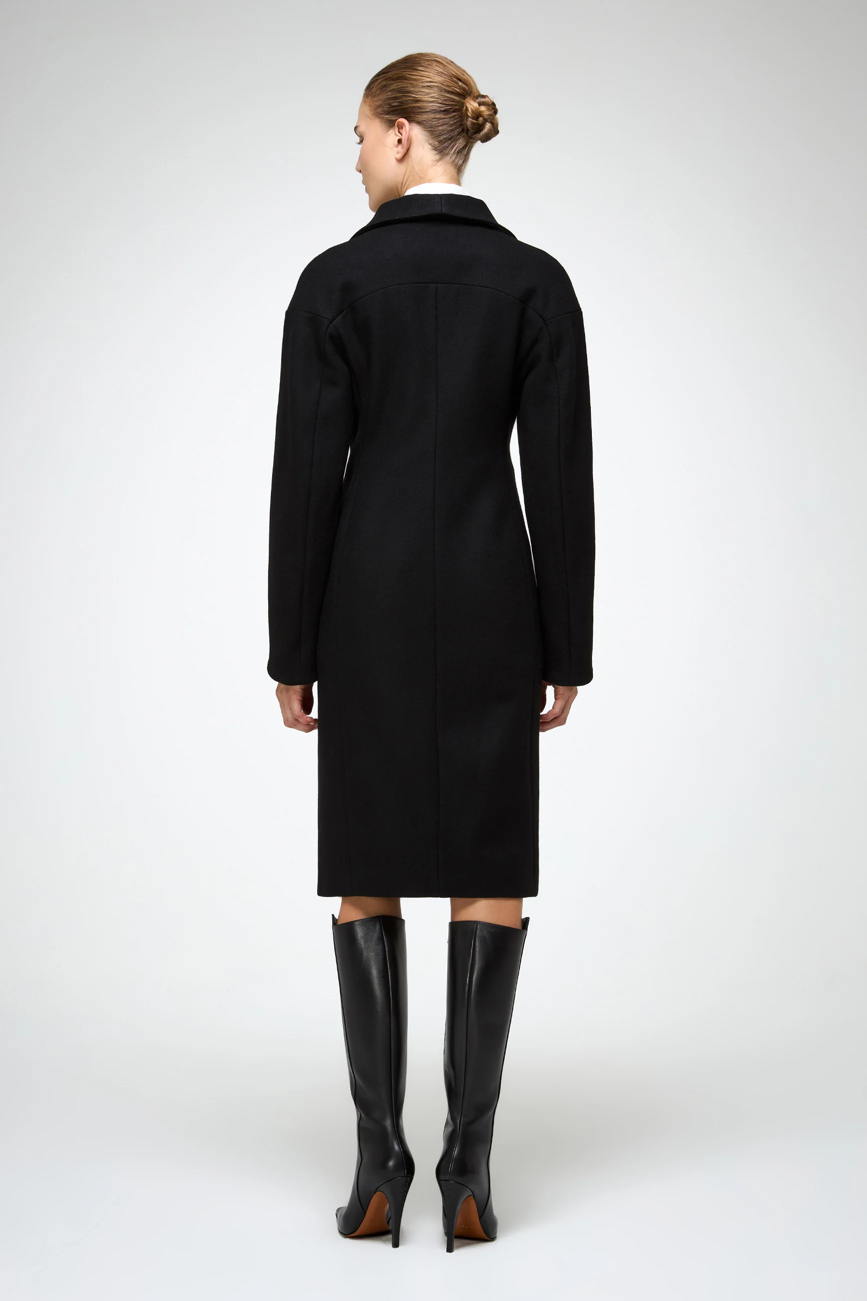 Zoelle - Black Wool Coat - Image 6