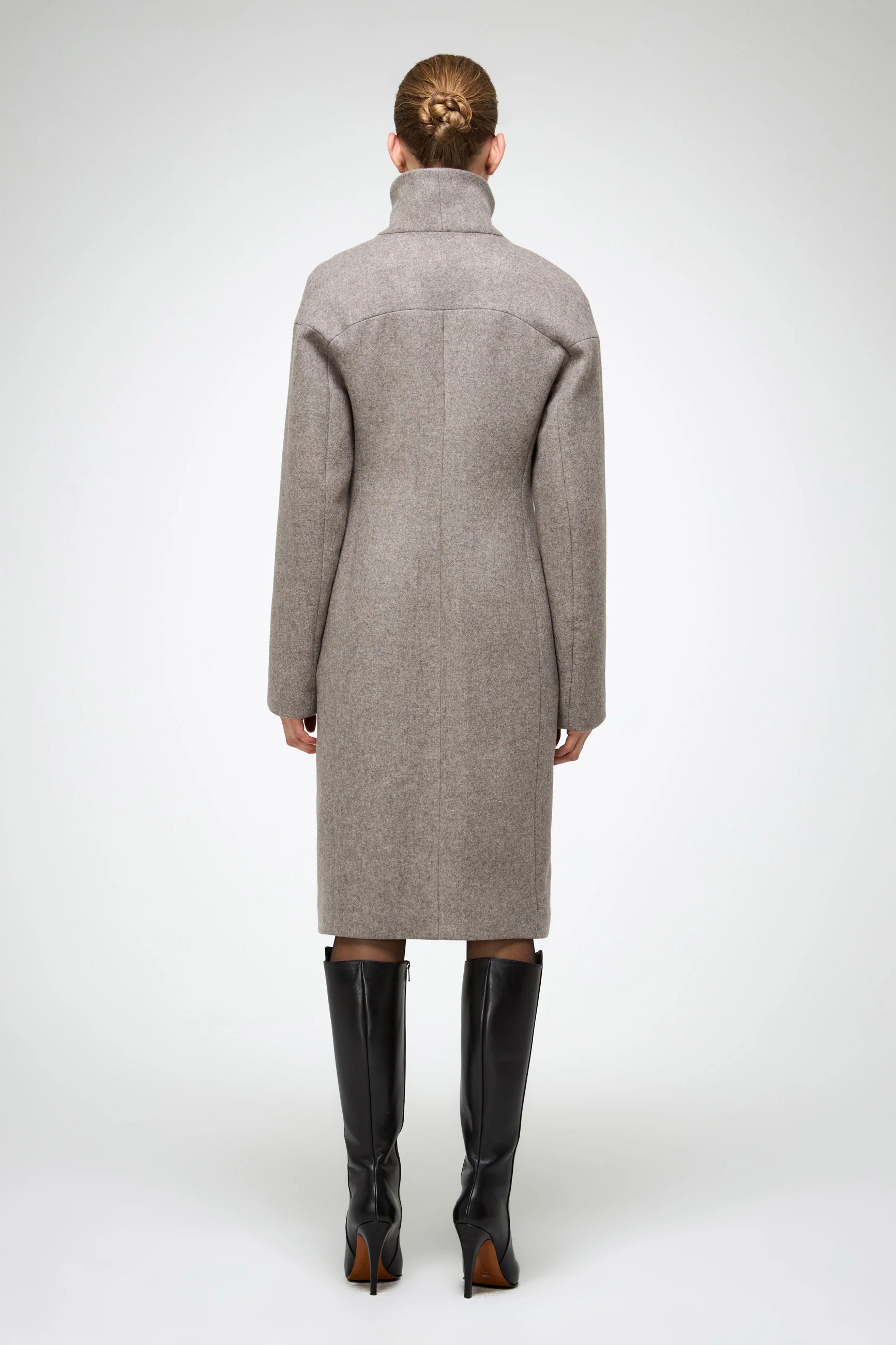 Zoelle - Grey Wool Coat - Image 6